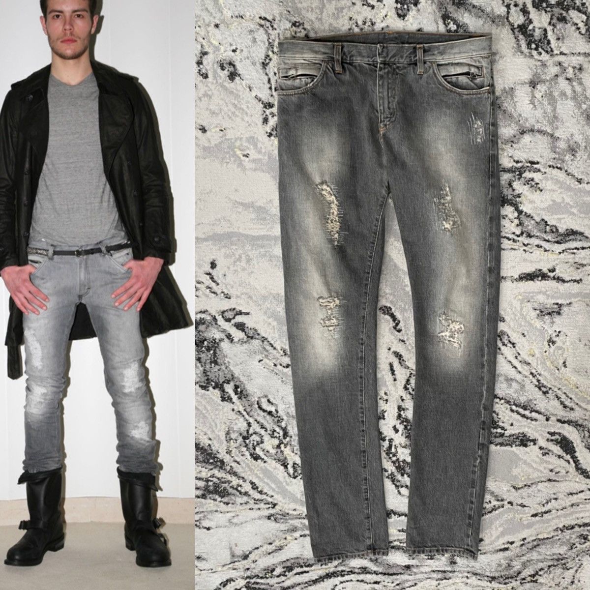 Balmain Balmain by Decarnin AW09 Crash Denim | Grailed