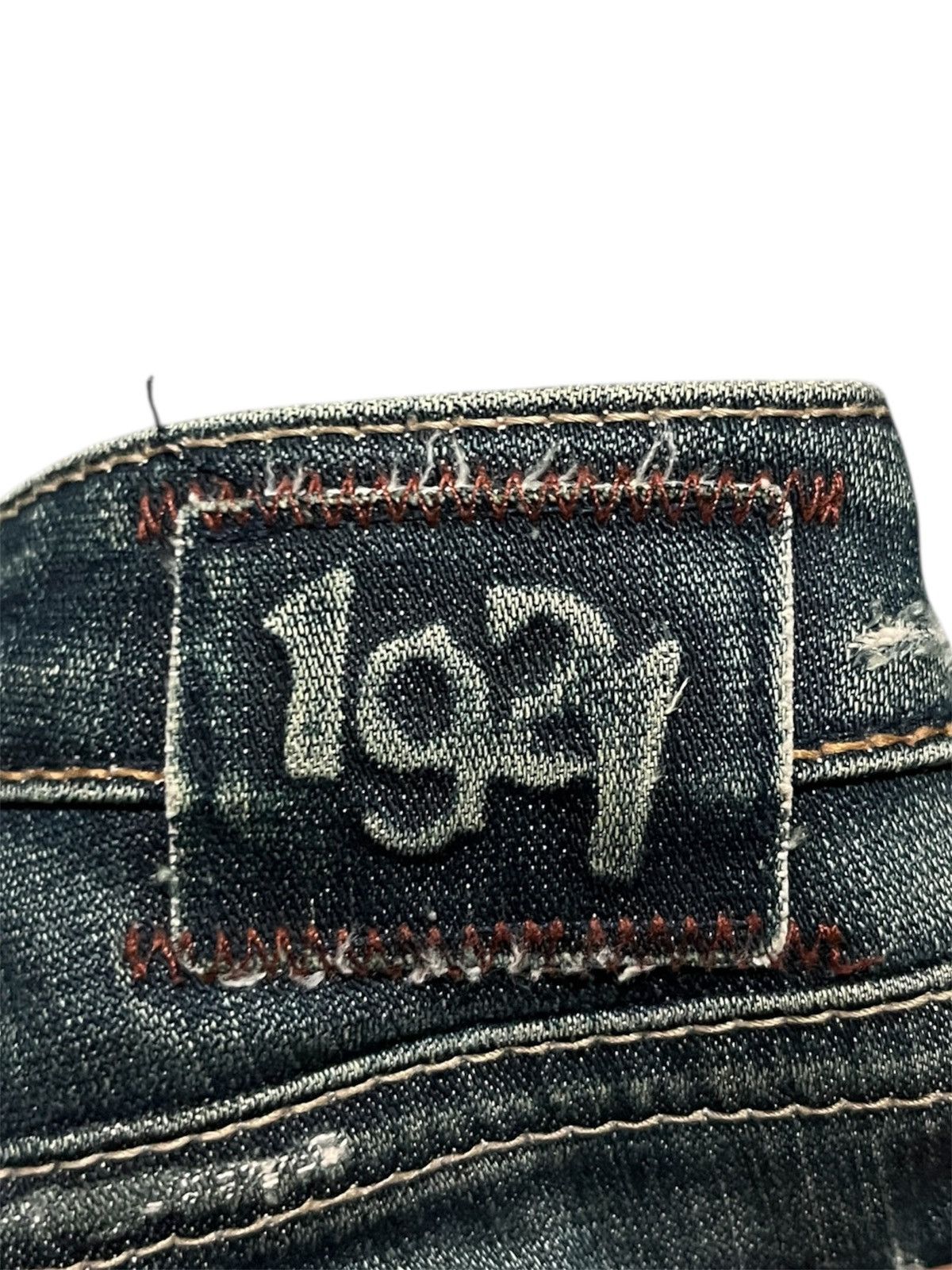 Hysteric Glamour × Japanese Brand × Tornado Mart Flared 💥 1921 Art Dark Blue Denim Rugged Y2K Size 30" / US 8 / IT 44 - 10 Thumbnail