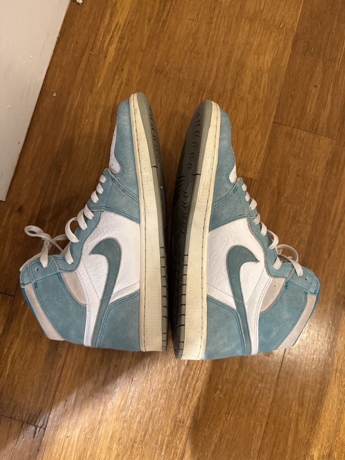 Nike Nike Air Jordan Retro 1 High Turbo Green Size US 12 / EU 45 - 7 Thumbnail