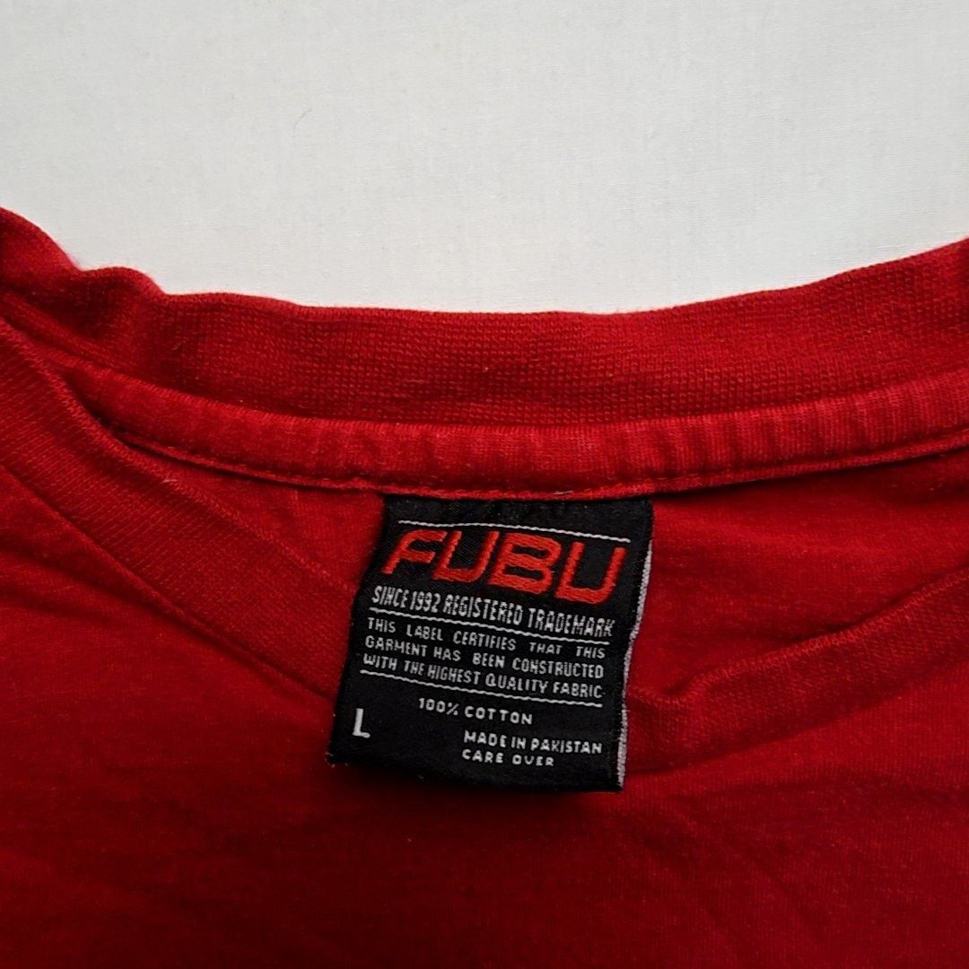 Fubu Vintage Fubu Jeans Graphic Tee Red Hip Hop Large Shirt Y2K Size US L / EU 52-54 / 3 - 6 Thumbnail