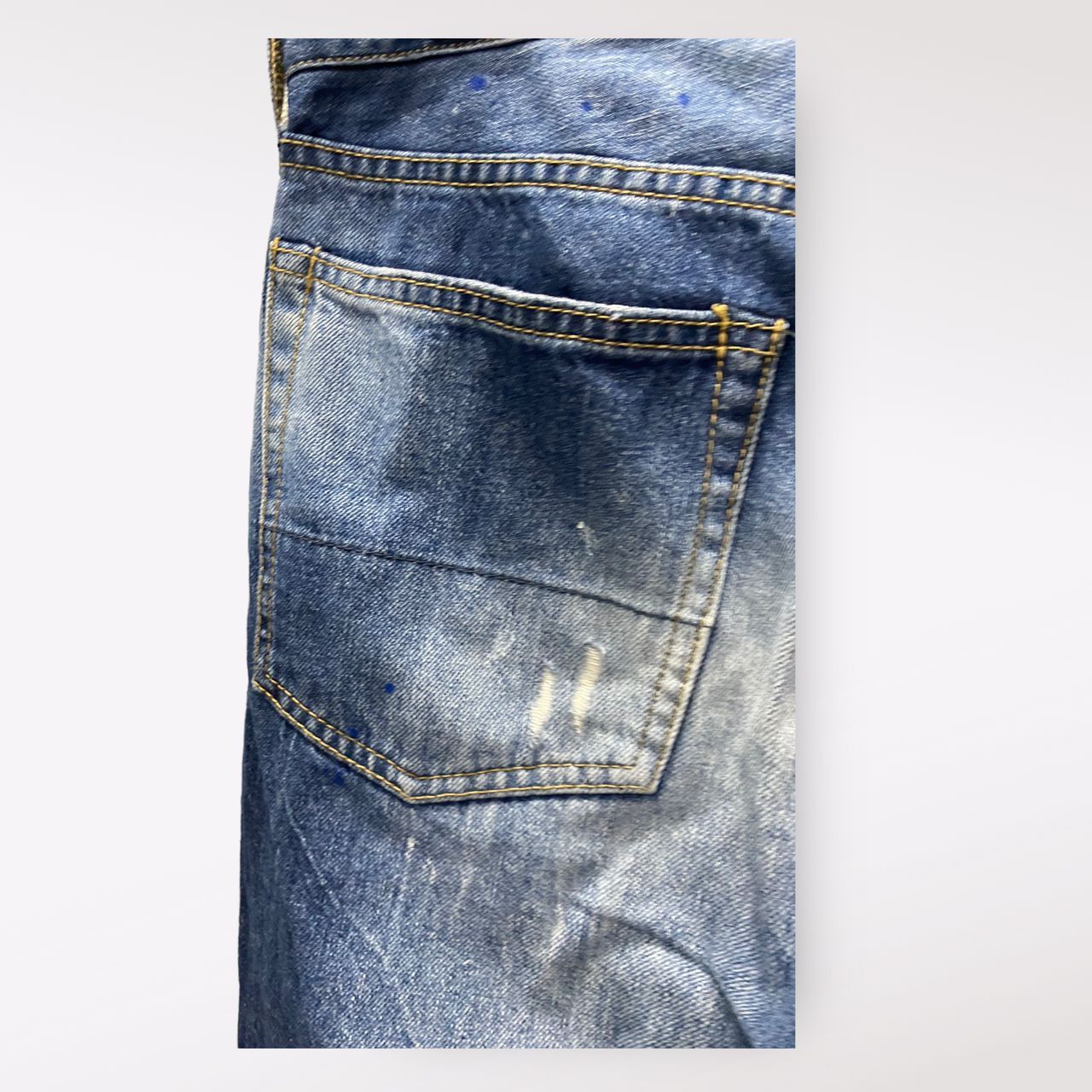 If Six Was Nine 💥BEST OFFER💥VALMAN JEANS DOT COLOUR RAPPER DENIM Size US 31 - 7 Thumbnail