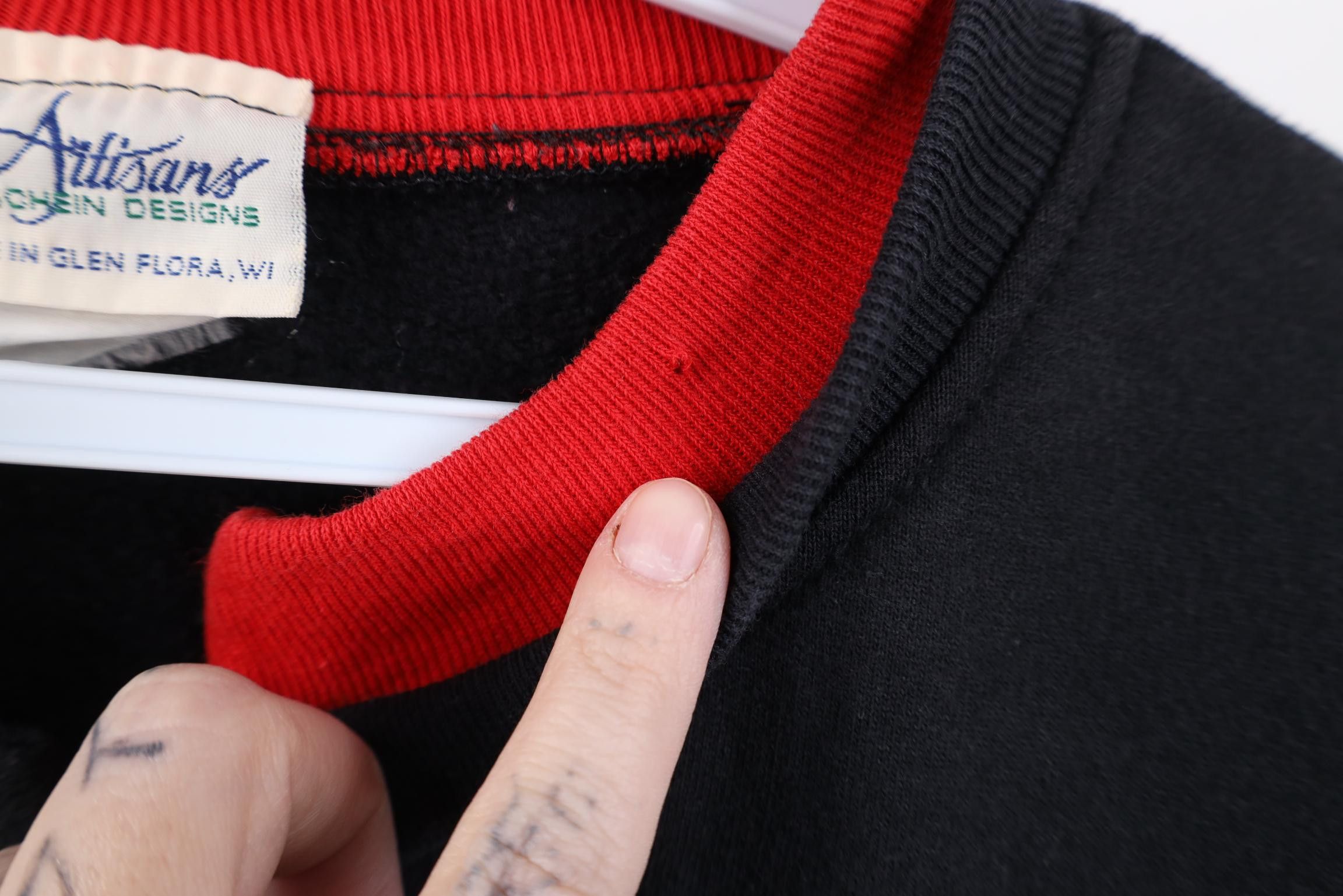 Vintage Vintage 90s Nature Night Bird Tree Cardigan Sweatshirt USA Size XL / US 12-14 / IT 48-50 - 6 Thumbnail