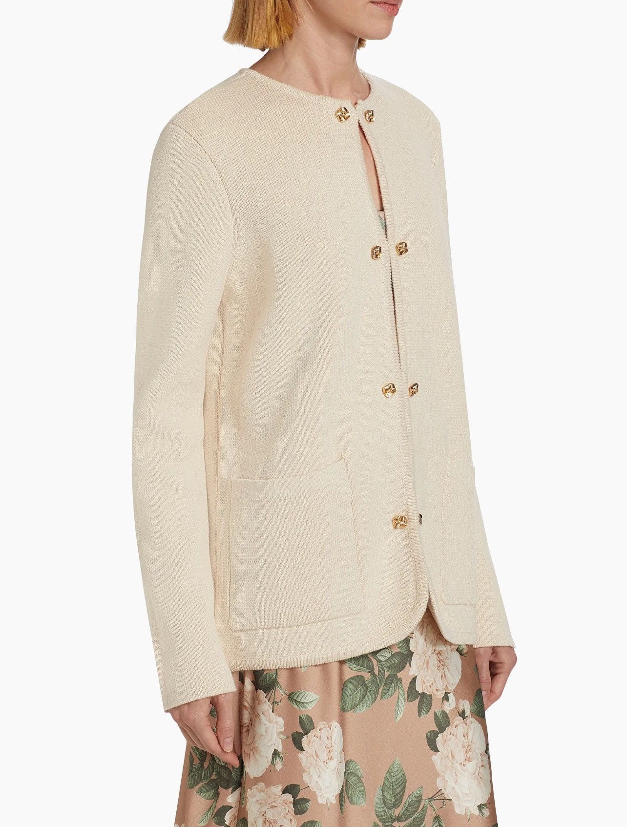 CAMI NYC Cami NYC Allen Cotton-Cashmere Crewneck Cardigan size S Size S / US 4 / IT 40 - 4 Thumbnail