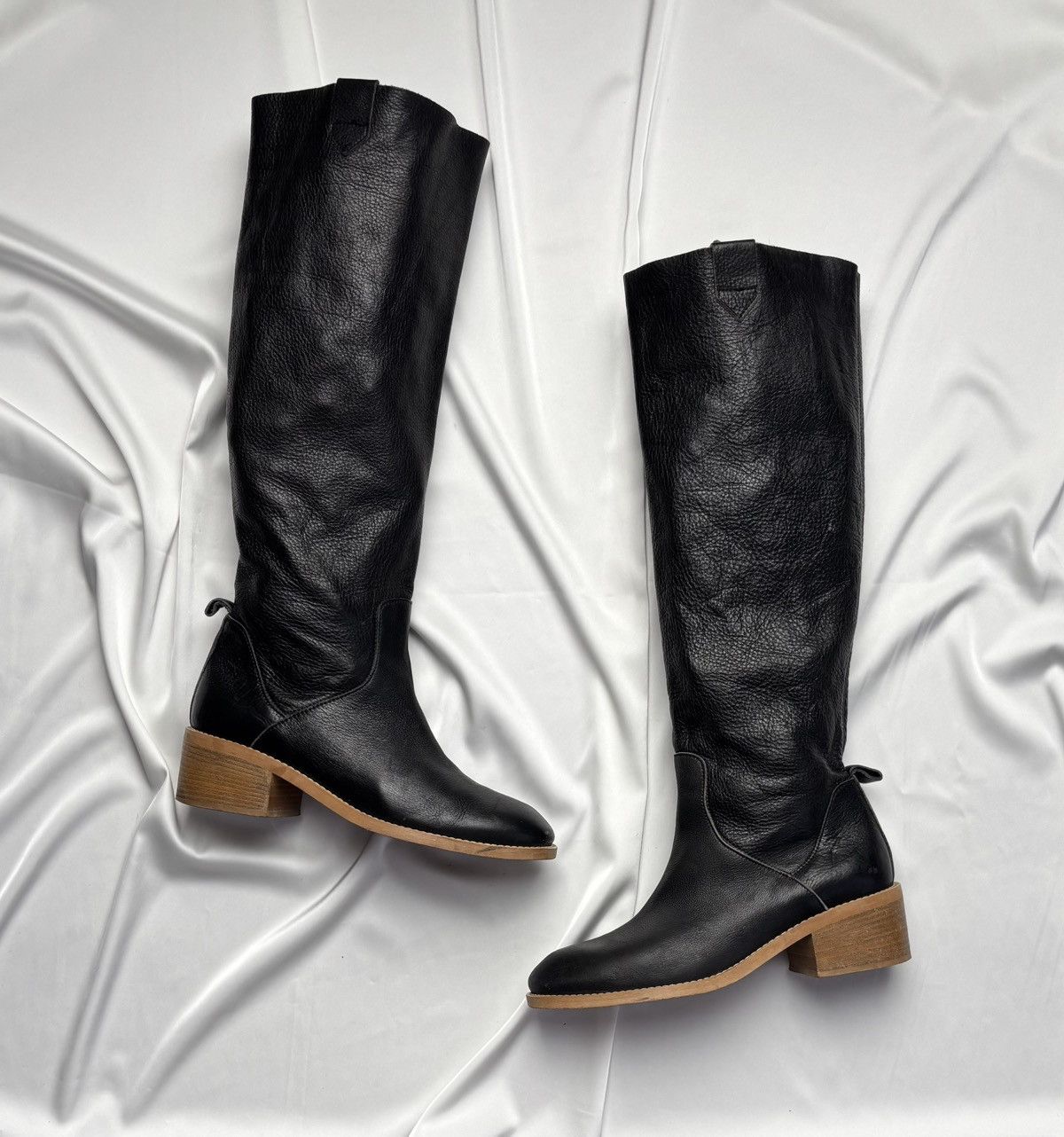 Designer Nude of Scandinavia knee high leather platform boots Size US 10 / IT 40 - 1 Thumbnail