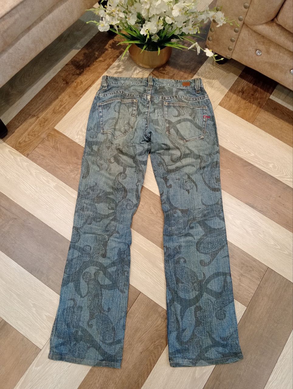 Nicole Club JAPANESE NICOLE CLUB FOR MEN PAISLEY JEANS Size US 33 - 11 Thumbnail