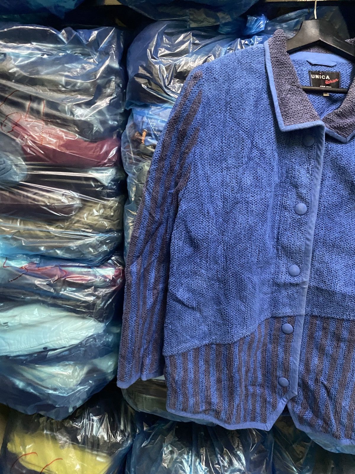 Indigo VINTAGE UNICA FASHION MADE IN FINLAND BLUE INDIGO JACKET Size US M / EU 48-50 / 2 - 5 Thumbnail