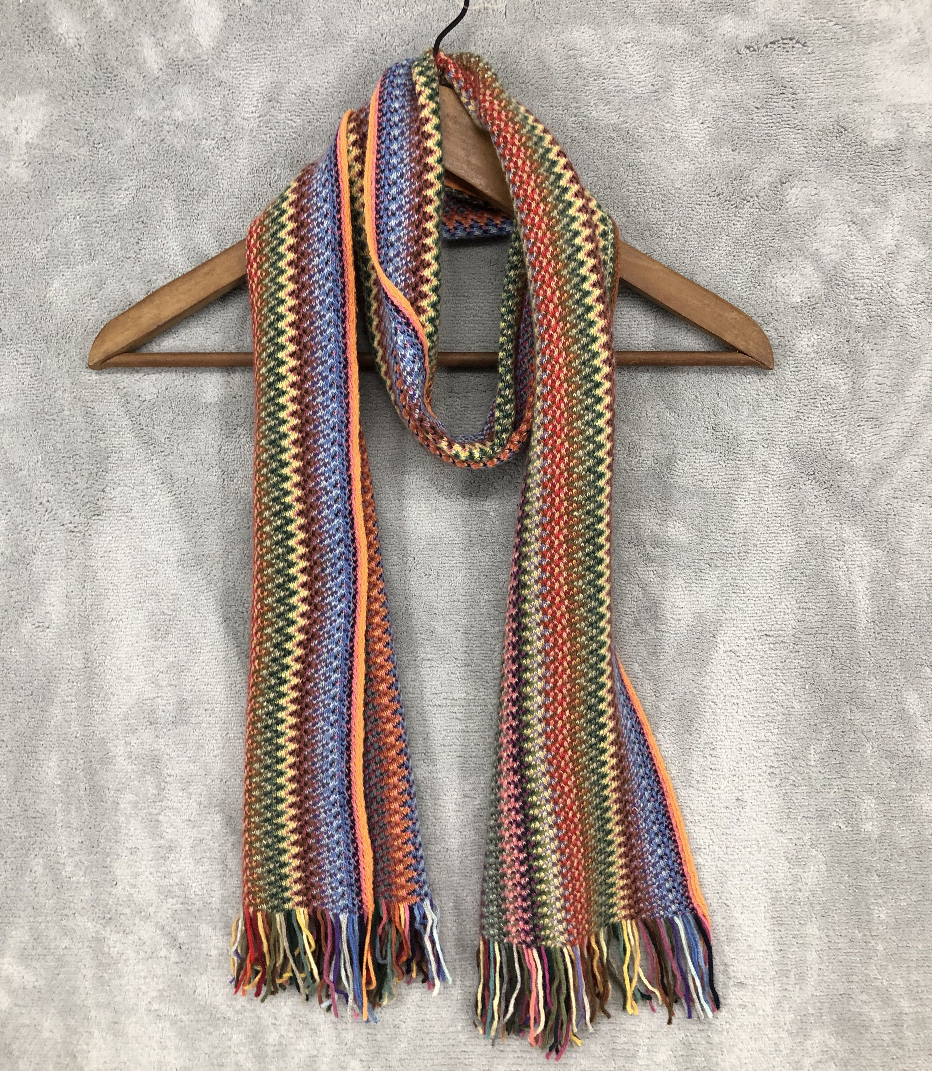 Japanese Brand Glen Prince Multicolor Scarf Muffler Neck Scarf Size ONE SIZE - 2 Thumbnail
