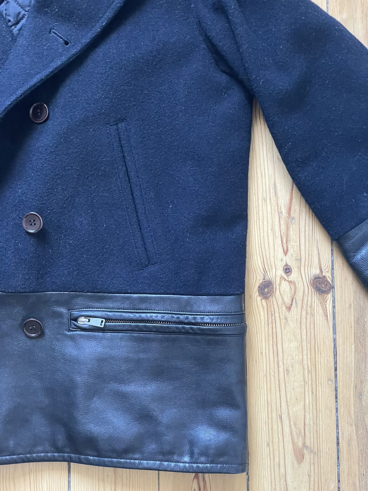 Undercover Undercoverism Hybrid Leather Pea coat Undercover F/W 11 Size US M / EU 48-50 / 2 - 5 Thumbnail