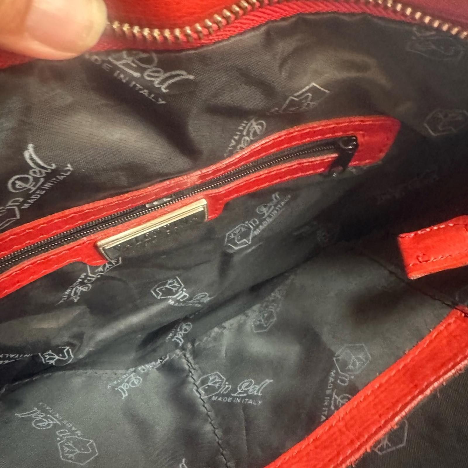 Valentino Valentina Zebra Print Calf Fur w/Red Leather Straps Bag Size ONE SIZE - 11 Thumbnail