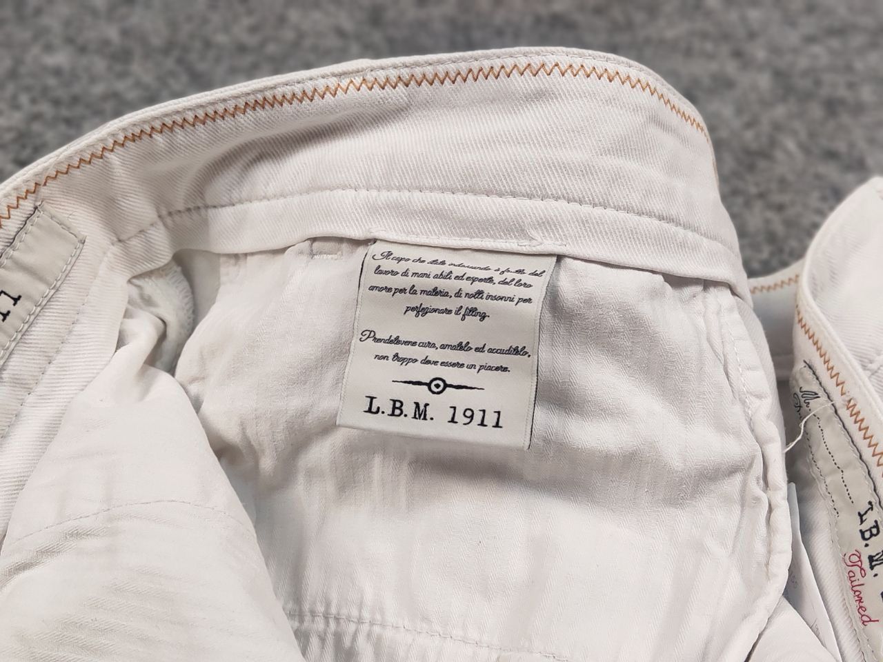 Designer × L.B.M. 1911 L.B.M.1911 Italy Design White Cotton Cargo Trouser Pants Size US 32 / EU 48 - 16 Thumbnail