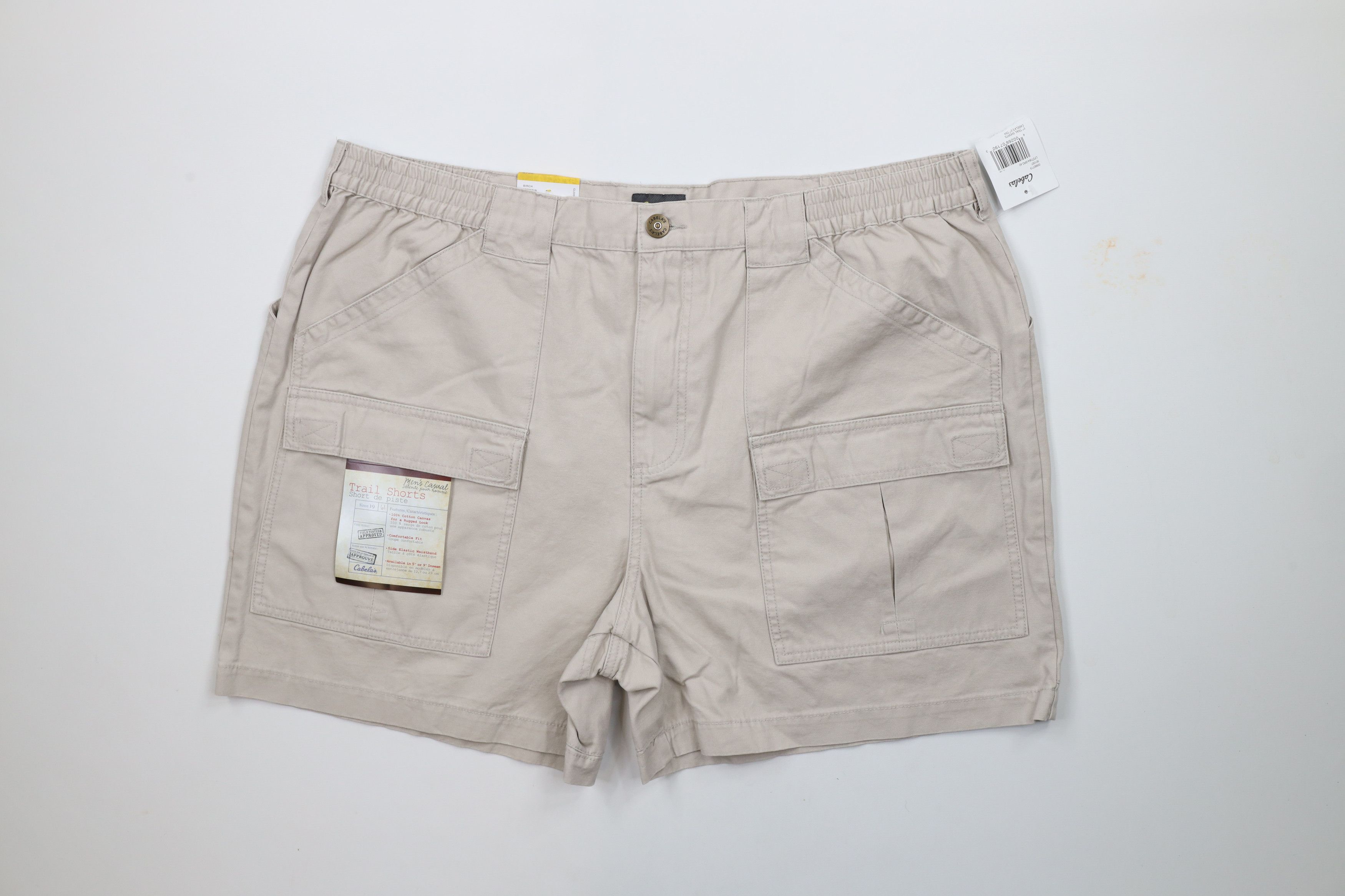 Cabelas × Vintage Deadstock Vintage Cabelas 5 Pocket Hiking Trail Shorts Beige Size US 42 / EU 58 - 1 Thumbnail