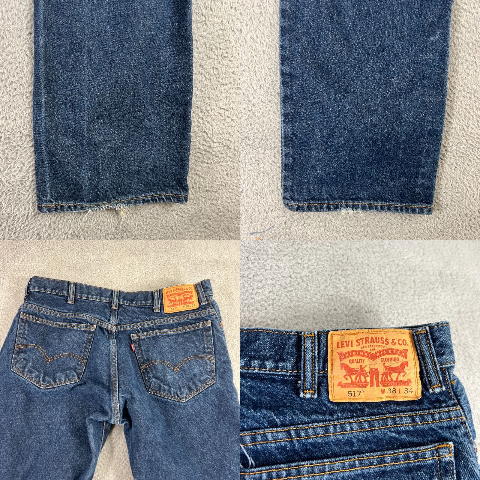 Levi's VINTAGE Levi's 517 Jeans Men 38x34 Bootcut Cotton Denim Pants Dark Wash Size US 38 / EU 54 - 8 Thumbnail