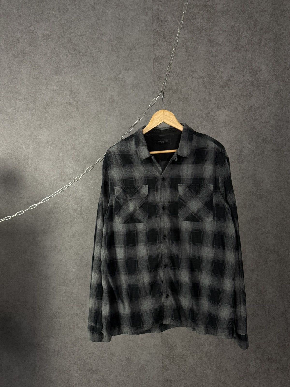 Allsaints Allsaints designer flannel shirt Size US L / EU 52-54 / 3 - 1 Thumbnail