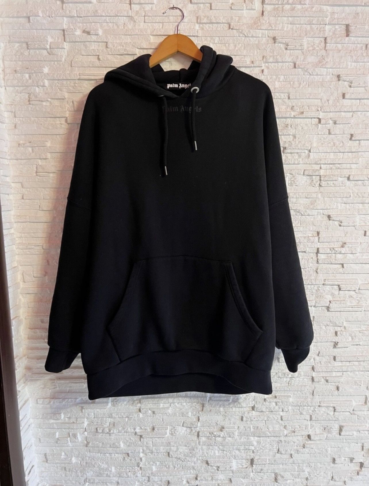 Palm Angels Palm Angels Logo Hoodie Size L Oversized Black Size US L / EU 52-54 / 3 - 2 Thumbnail