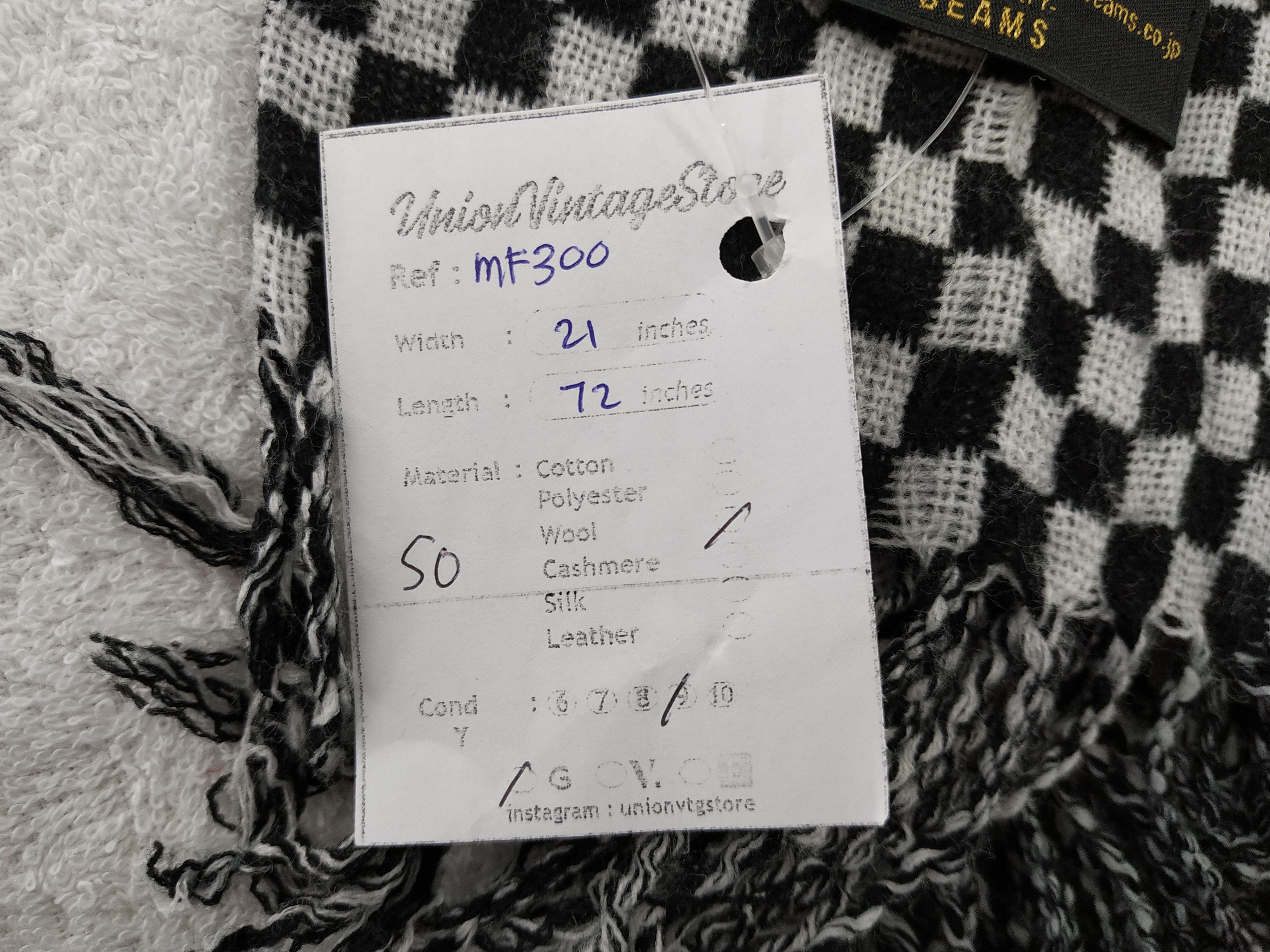 Beams Japan Vintage Beams Scarf/Muffler/Neckwear MF300A Size ONE SIZE - 11 Thumbnail