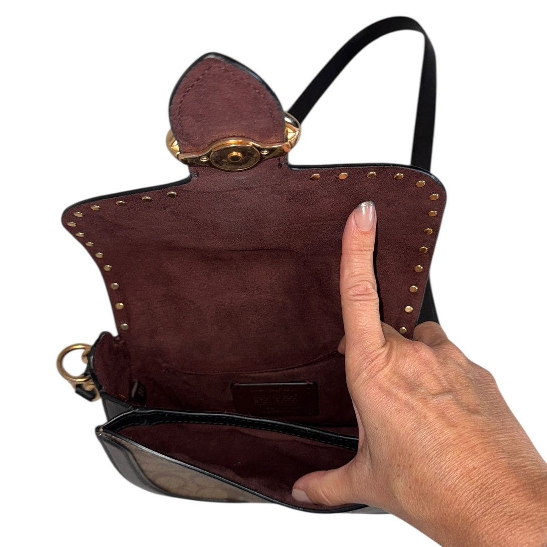 Coach Coach Georgie Saddle Bag Colorblock Crossbody Shoulder Bag Size ONE SIZE - 7 Thumbnail