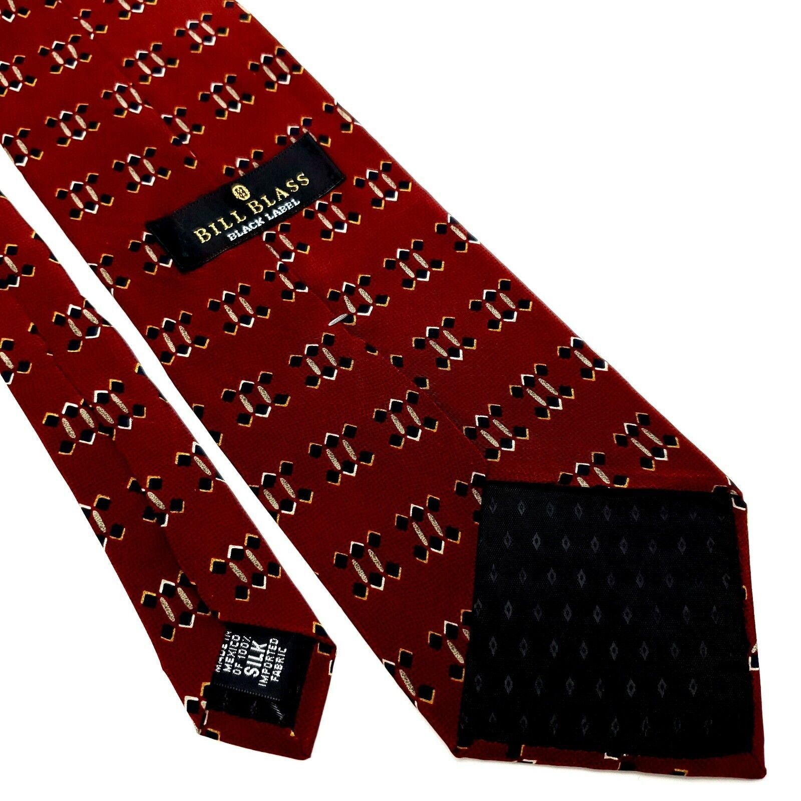 Bill Blass Bill Blass Black Label Silk Tie Red Print Short Wide Size ONE SIZE - 5 Thumbnail