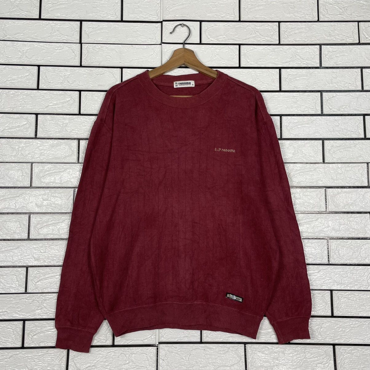 Renoma Up Renoma Crewneck Red Sweatshirt Size US M / EU 48-50 / 2 - 1 Thumbnail