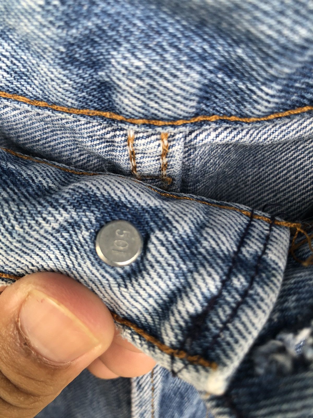 Levi's × Vintage Vintage Levis 501 Distressed Denim Size US 29 - 6 Thumbnail