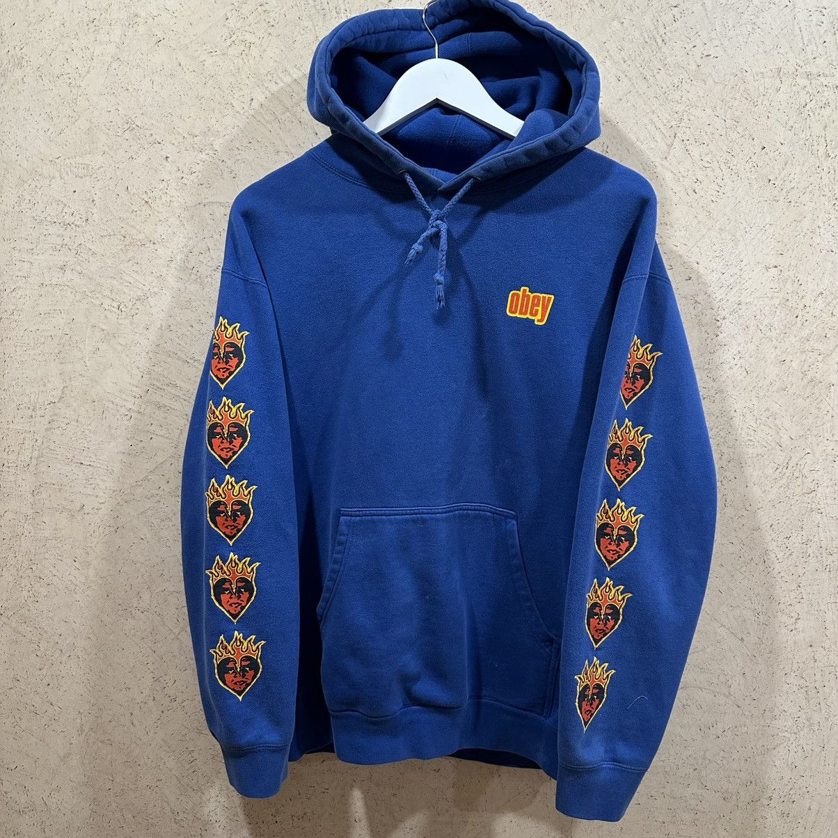 Obey Obey Blue Flame Hoodie Size US M / EU 48-50 / 2 - 2 Thumbnail