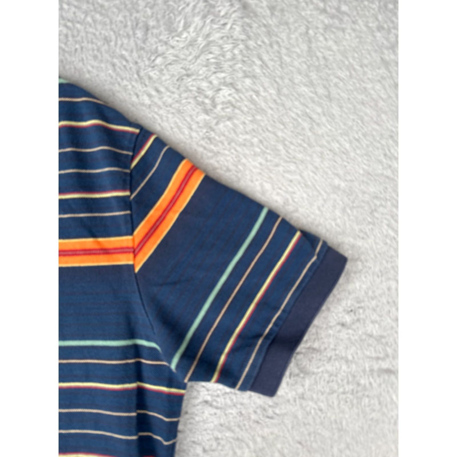 Ralph Lauren VINTAGE Ralph Lauren Polo Shirt Men Large Blue Stripe 100% Cotton Polo Shirt Men L Blue Stripe 100% Cotton Ralph Lauren Mens Shirt Size US L / EU 52-54 / 3 - 2 Thumbnail
