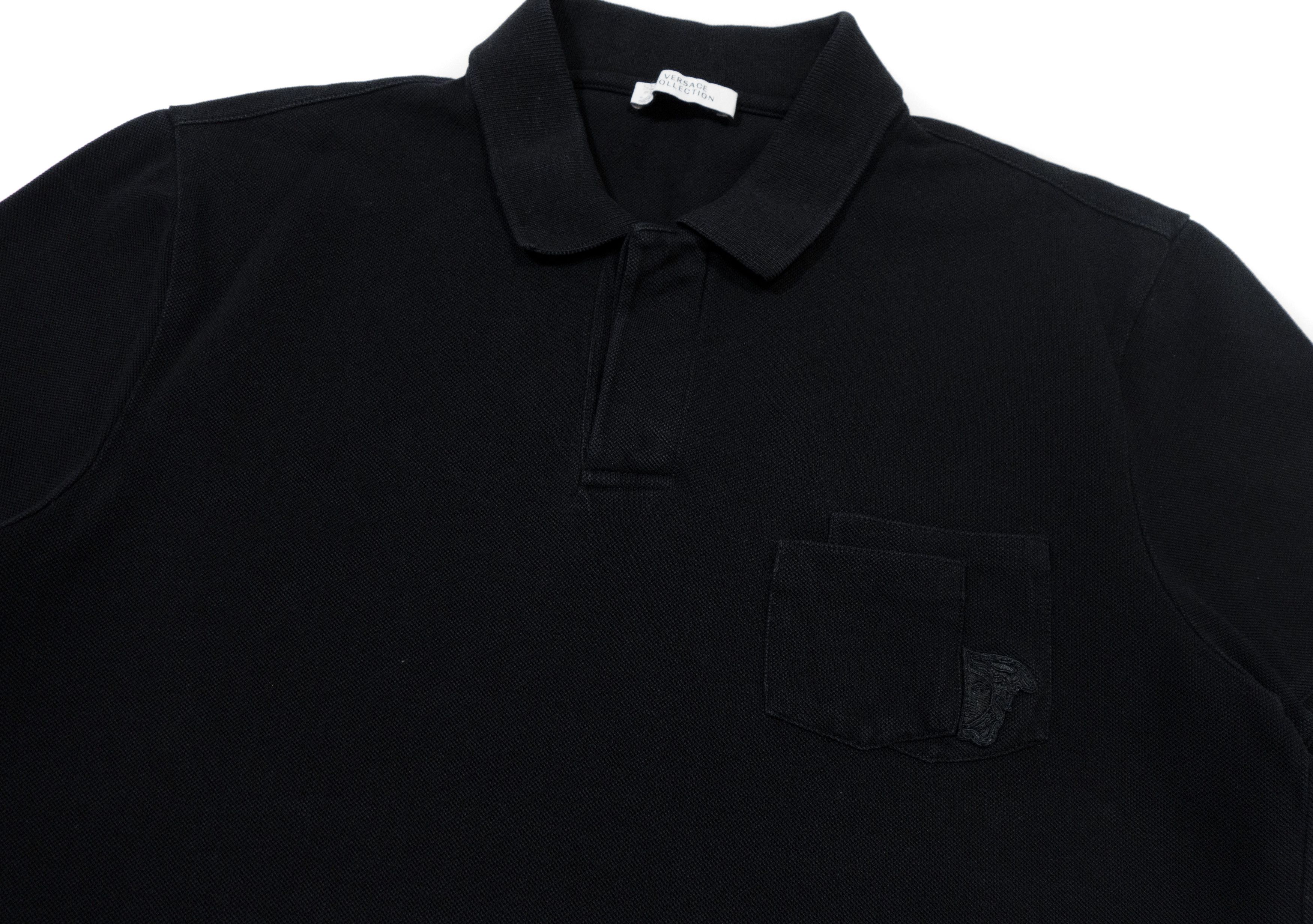 Versace Collection Medusa Logo Patch Double Pocket Polo Shirt Size US L / EU 52-54 / 3 - 3 Thumbnail