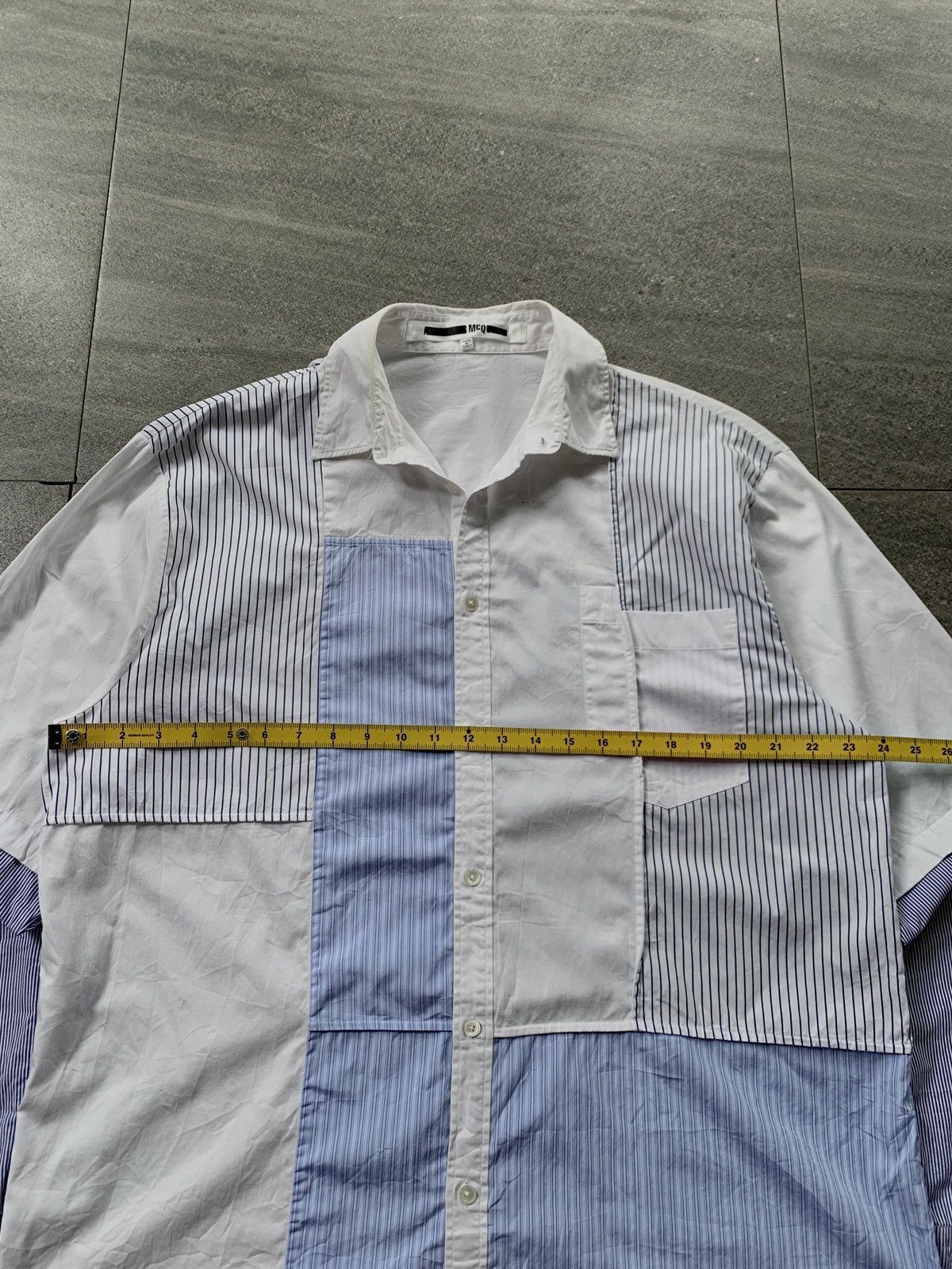 Alexander McQueen FREE TAX! Patchworked Longsleeve Shirt Size US M / EU 48-50 / 2 - 11 Thumbnail