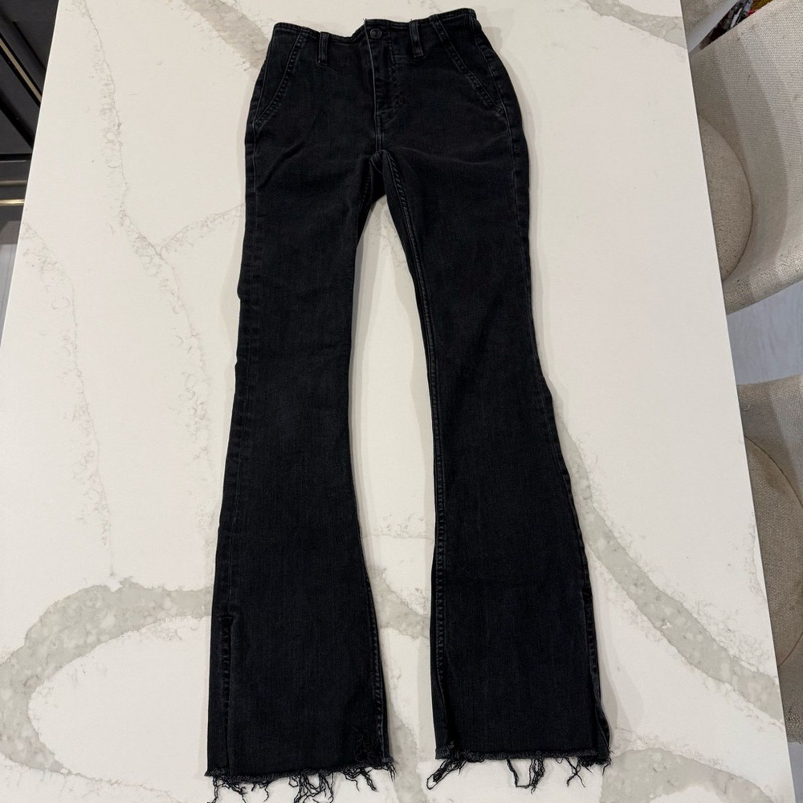 Free People Free People We The Free Slit Slim Flare Jeans Womens 26 Size 26" / US 2 / IT 38 - 5 Thumbnail