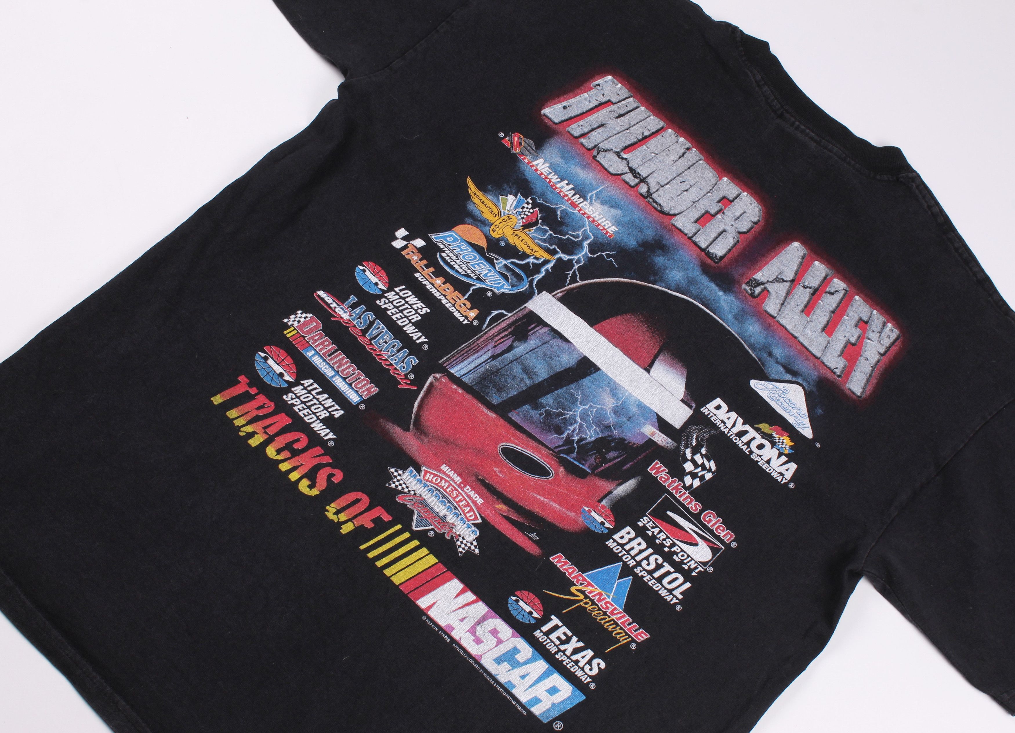 Gildan Vintage NASCAR Thunder Alley Print T-shirt Size US XL / EU 56 / 4 - 2 Thumbnail