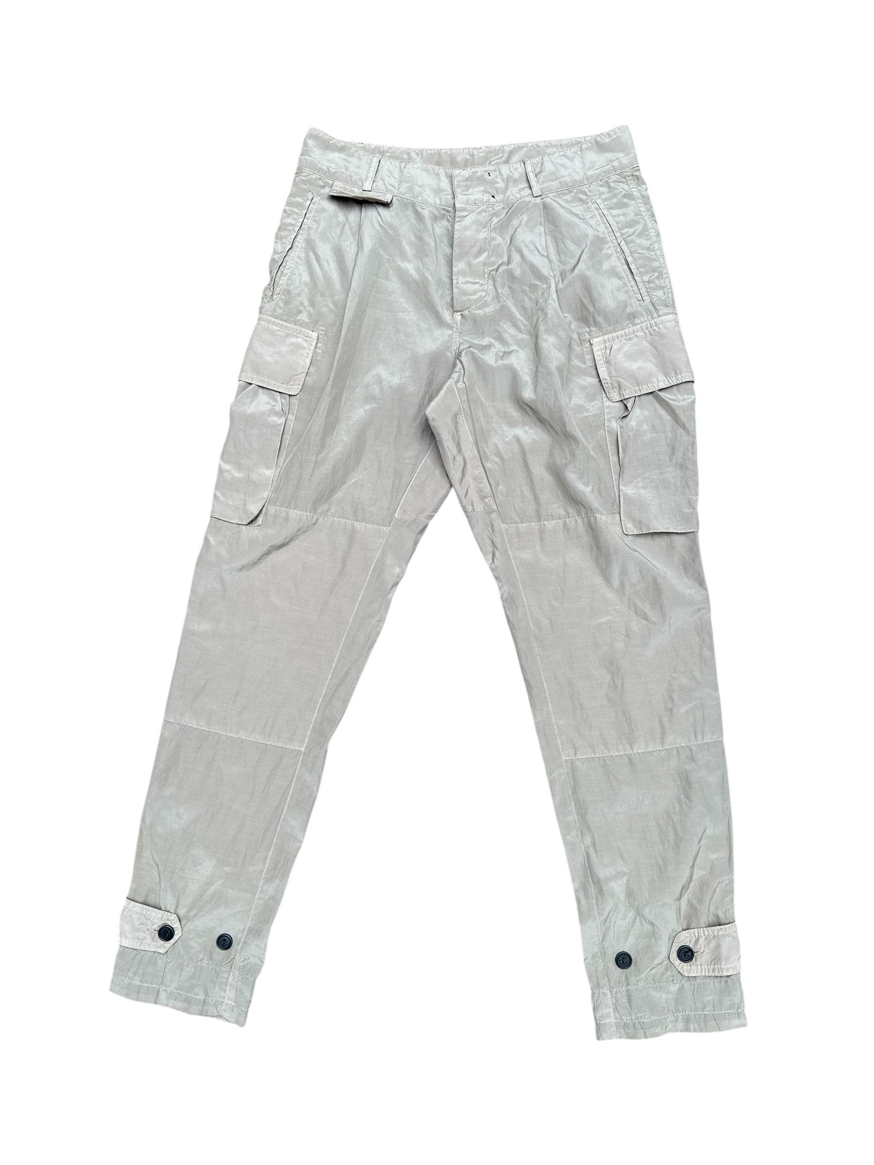 Dries Van Noten Beige Silk Blend Cargo Pants Size US 31 - 1 Thumbnail
