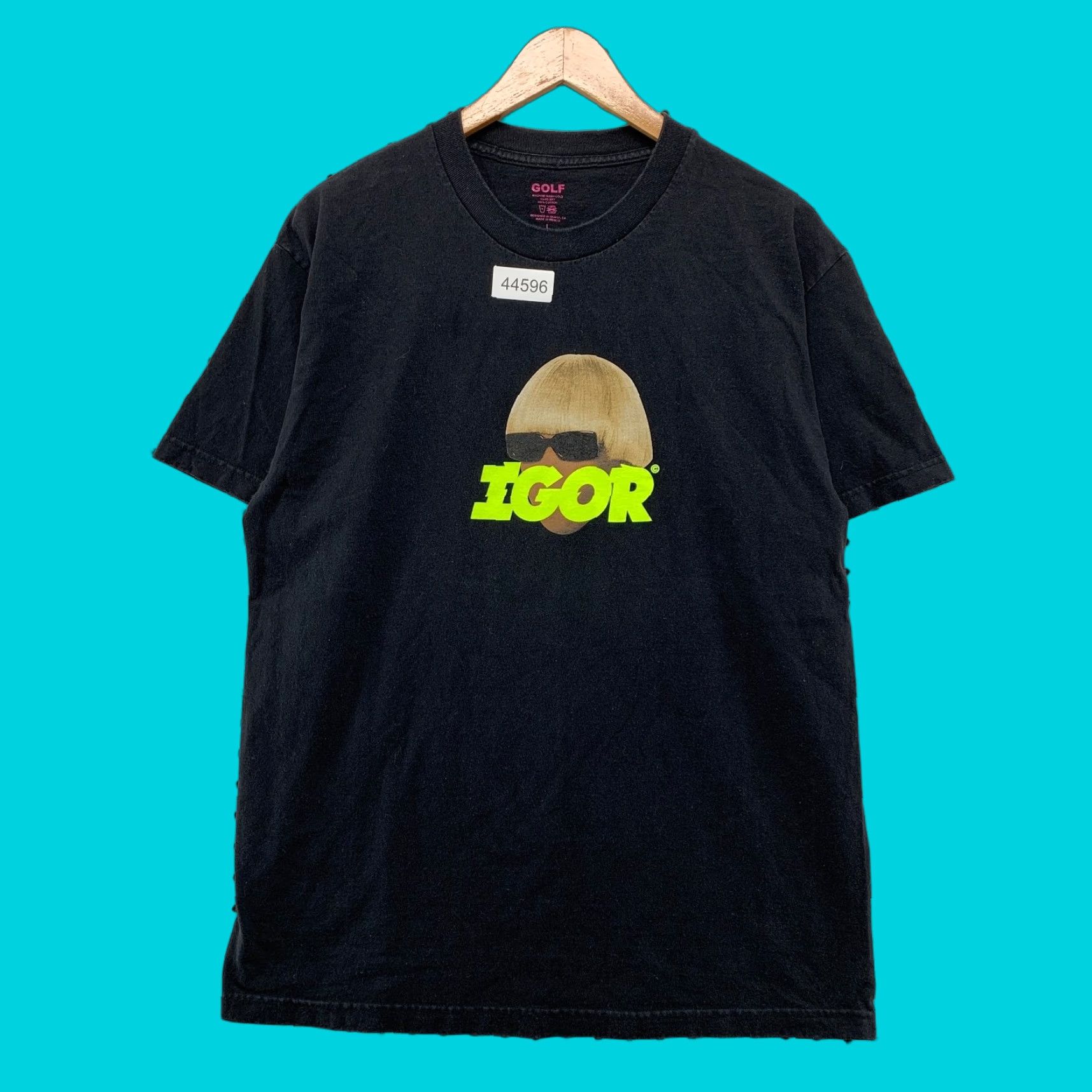Golf Wang Golf Wang Igor Shirt Mens Large Black Tyler Creator Black Short Sleeve Size US L / EU 52-54 / 3 - 1 Thumbnail