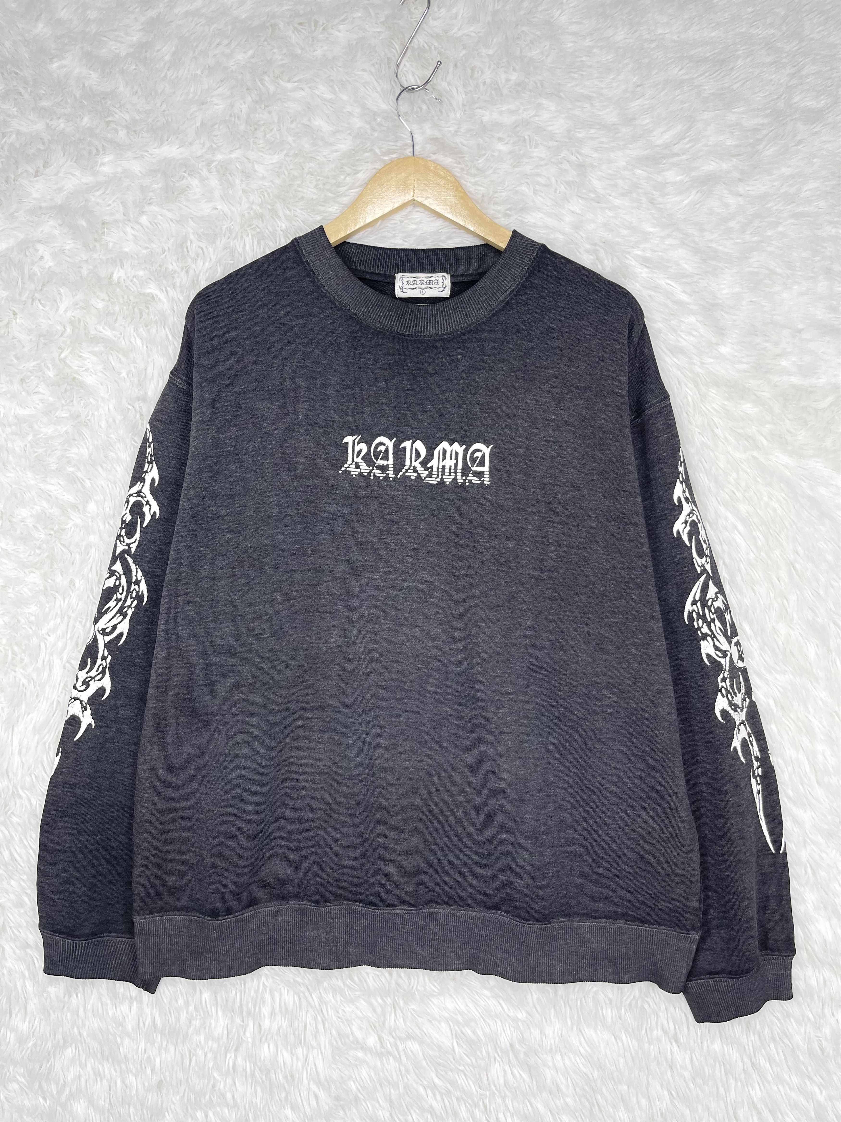 Japanese Brand Vintage Karma Dragon Tribal Graphic Sweatshirt AS0015 Size US L / EU 52-54 / 3 - 2 Thumbnail