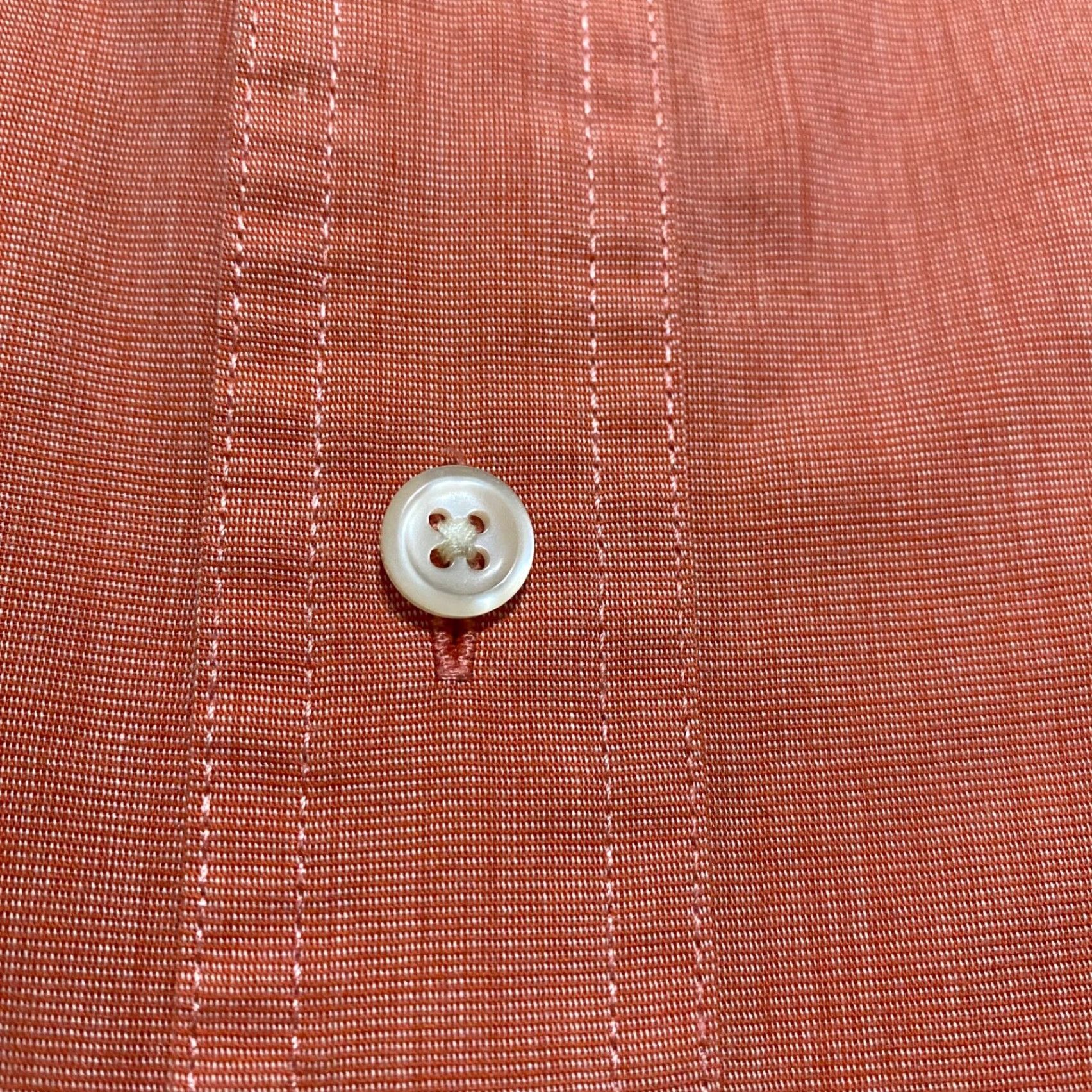 Chaps Ralph Lauren Chaps Mens Large Shirt Orange Long Sleeve Button-Down Easy Care Size US L / EU 52-54 / 3 - 4 Thumbnail