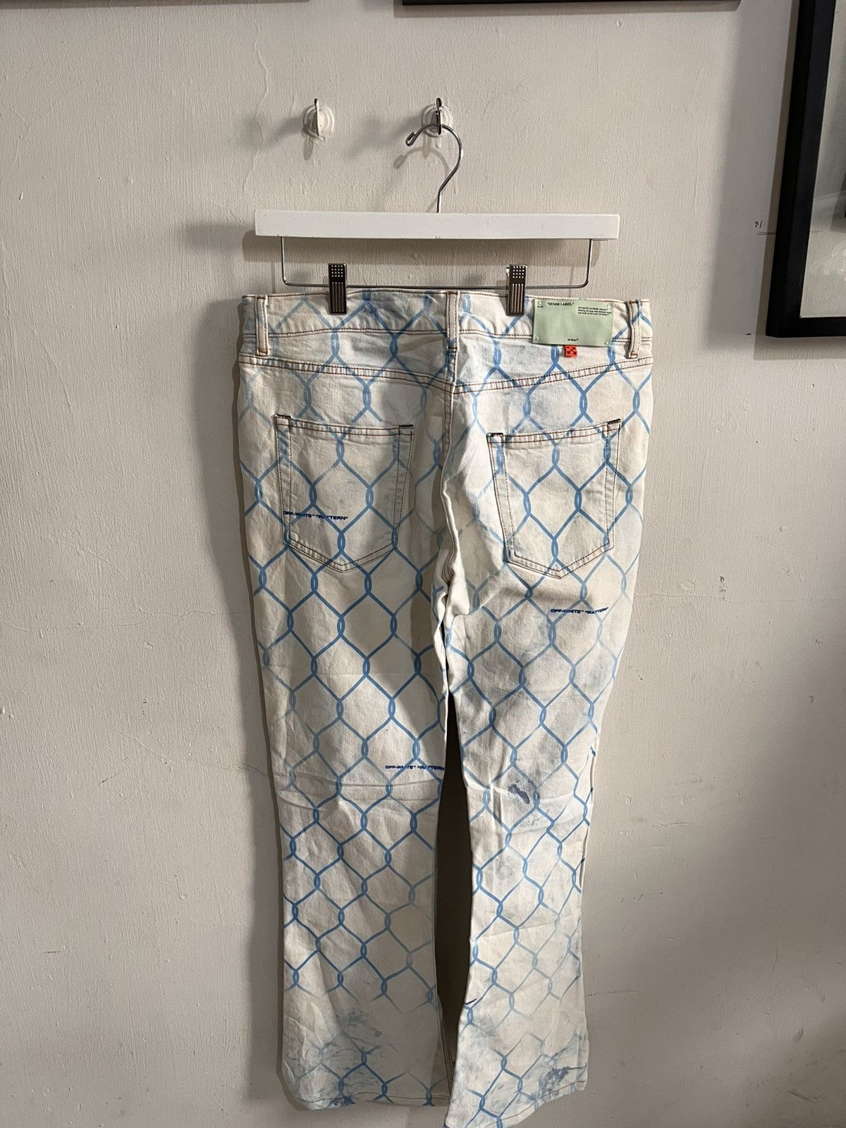 Off-White Off white fence bleached skinny jeans Size US 34 / EU 50 - 11 Thumbnail