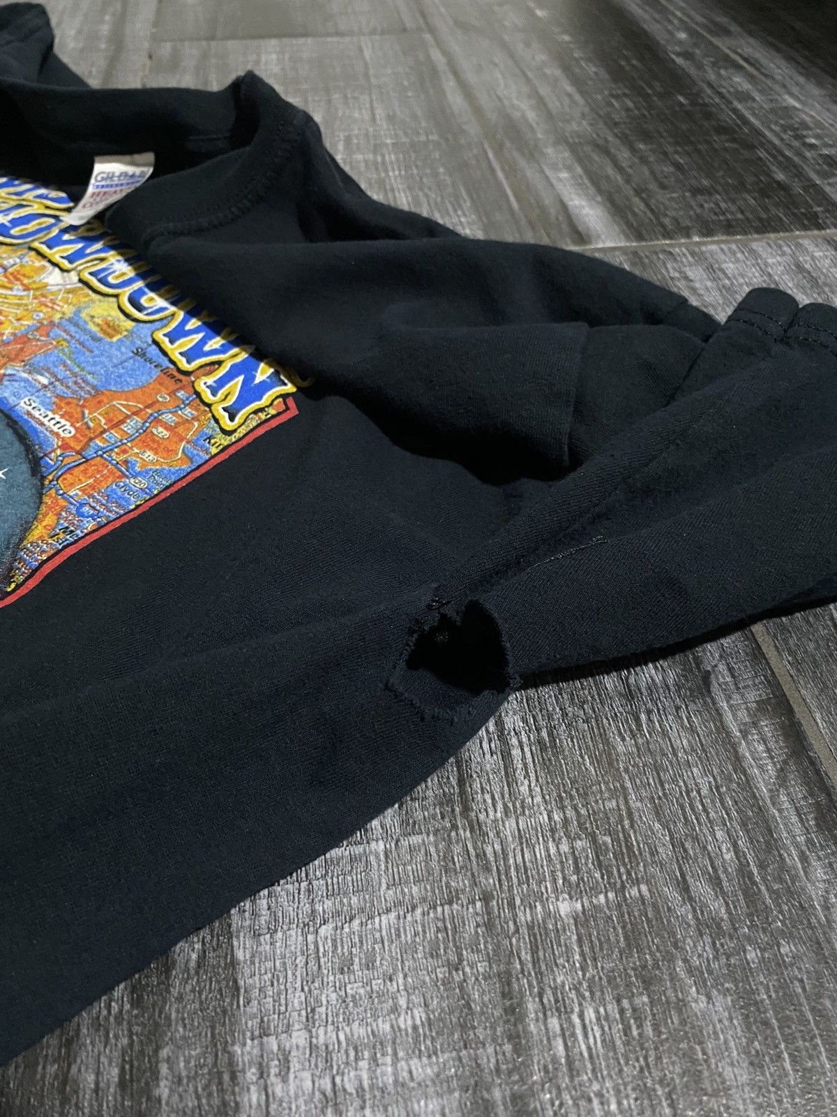 Gildan Black vintage 2006 Detroit Motor City Showdown T-shirt Size US XL / EU 56 / 4 - 5 Thumbnail