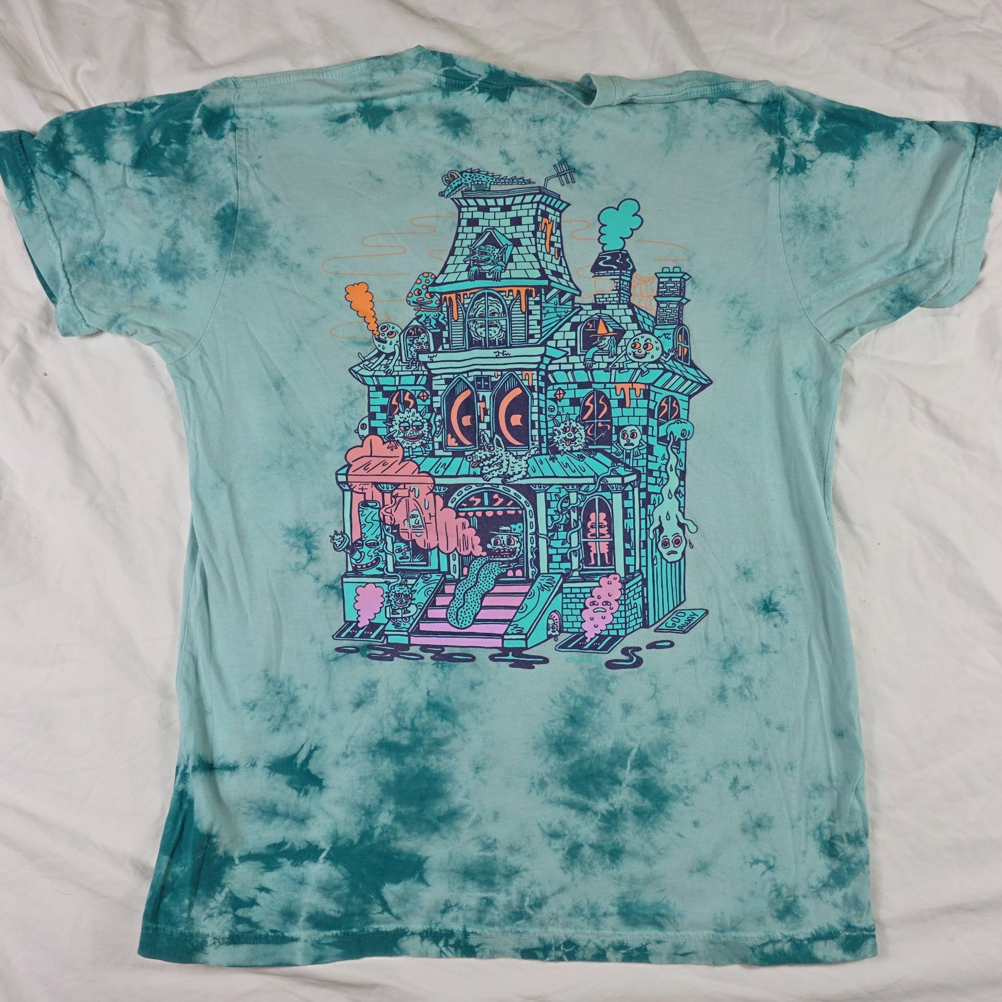 Killer Acid Killer Acid Limited Edition Large Spookhouse T Shirt Tie Dye Size US L / EU 52-54 / 3 - 1 Thumbnail