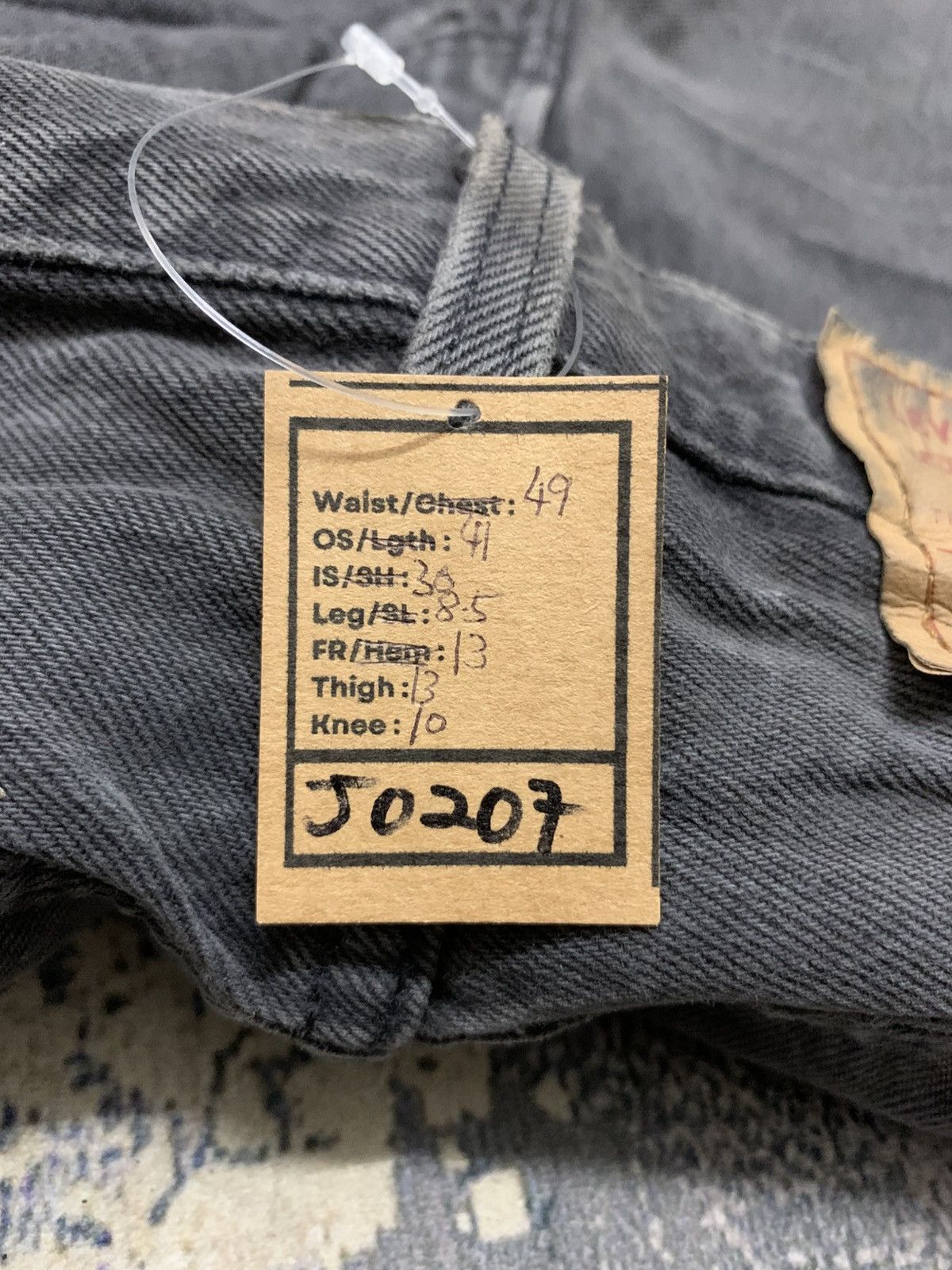 Levi's Size 30x35 Vintage 90s Levis 501 Faded Black USA Size US 39 - 15 Thumbnail