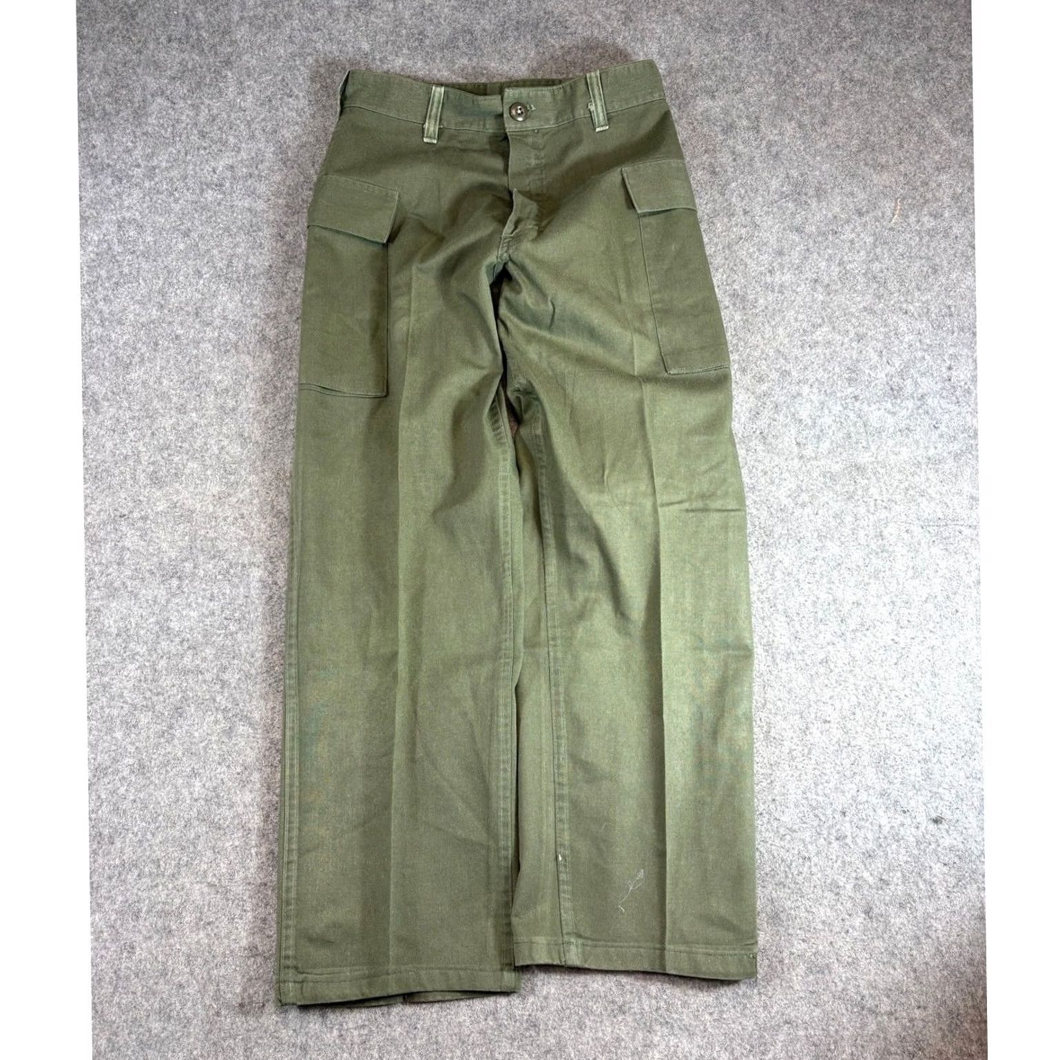 Vintage VINTAGE M-47 Cargo Pants Mens 26 Green Baggy Combat Utility Military Hat? Size US 26 / EU 42 - 2 Thumbnail