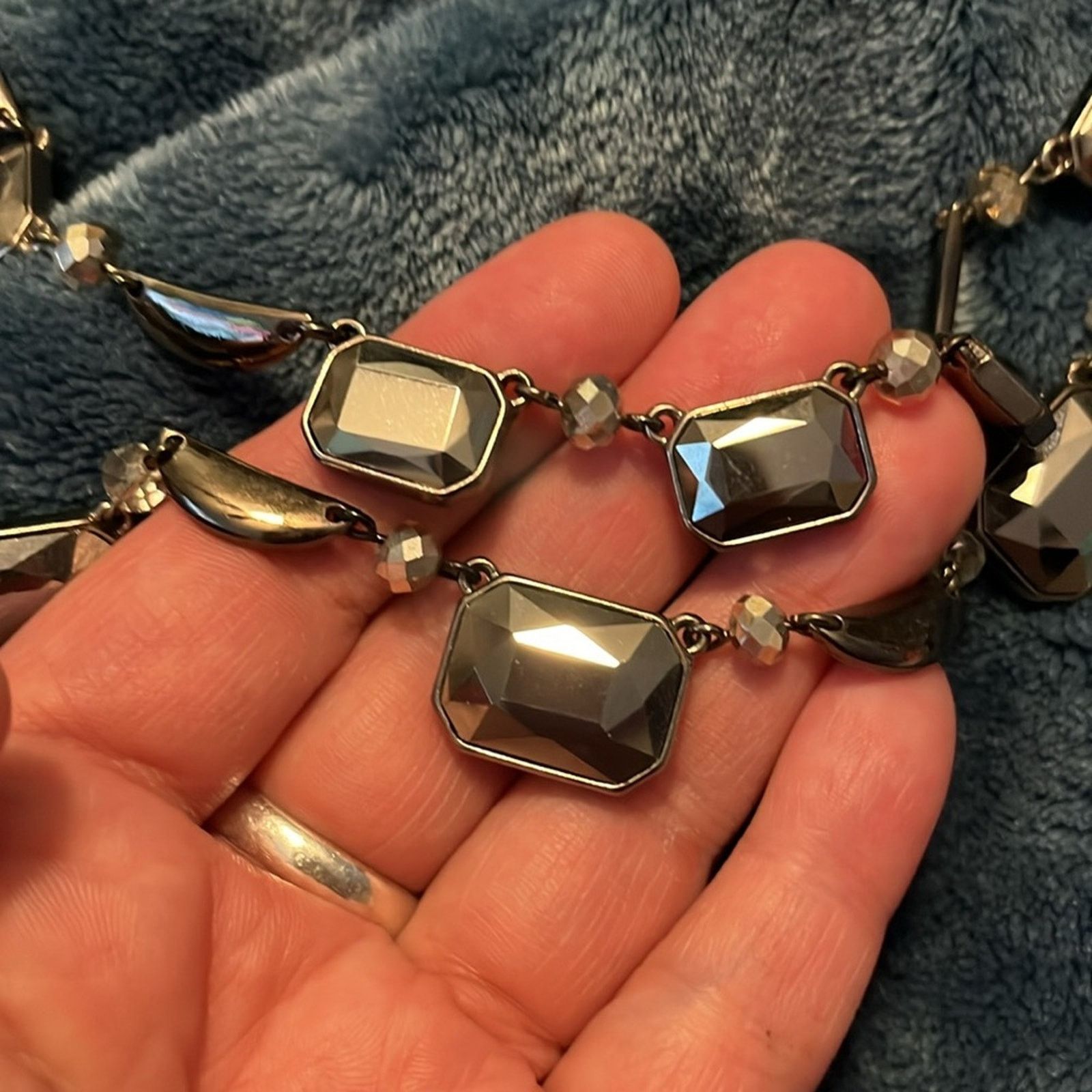White House Black Market Elegant gunmetal Necklace from White House | black market Size ONE SIZE - 4 Thumbnail