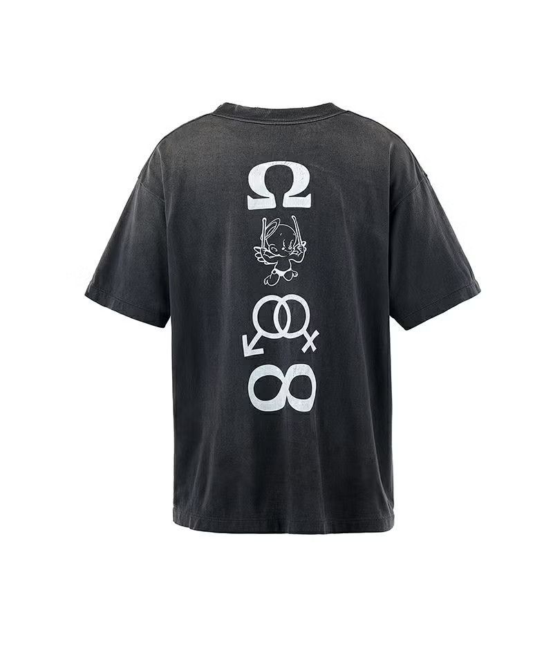 Saint Michael o1mle0326 Candle Short Sleeve Tee Shirt in Black Size US L / EU 52-54 / 3 - 2 Thumbnail