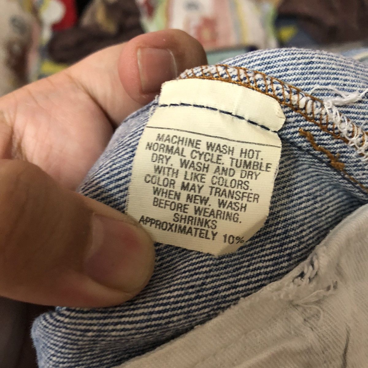 80' Levis vintage Blue Denim jeans Pants #A2612
