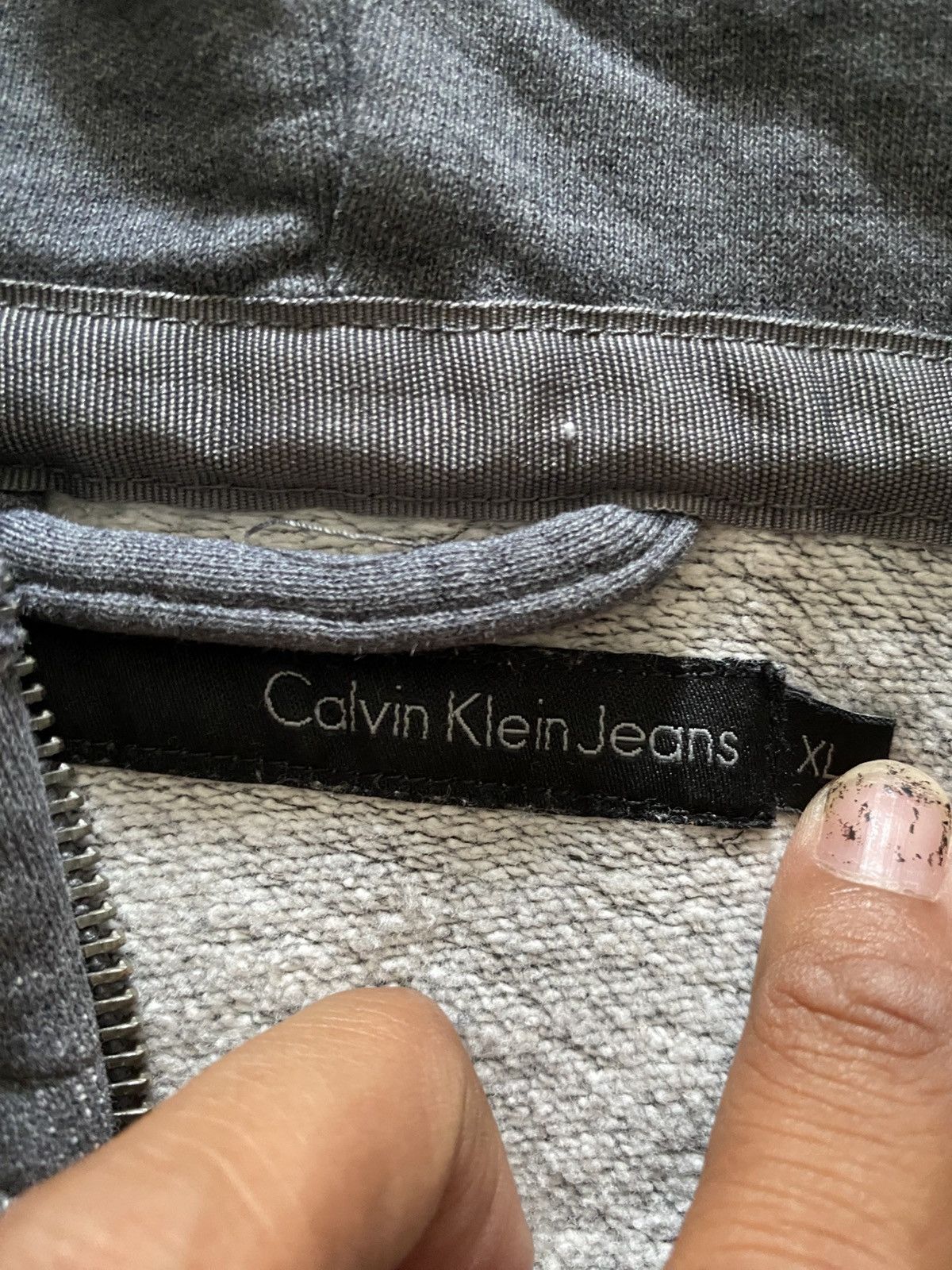 Calvin Klein × Calvin Klein 205W39NYC × Vintage Calvin klein distressed bono hoodie Size US XL / EU 56 / 4 - 6 Thumbnail