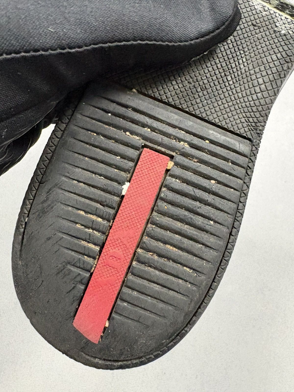 Prada Prada High-Top Sneakers Black Leather Nylon Red Tab US 9 Y2K Size US 9 / EU 42 - 11 Thumbnail