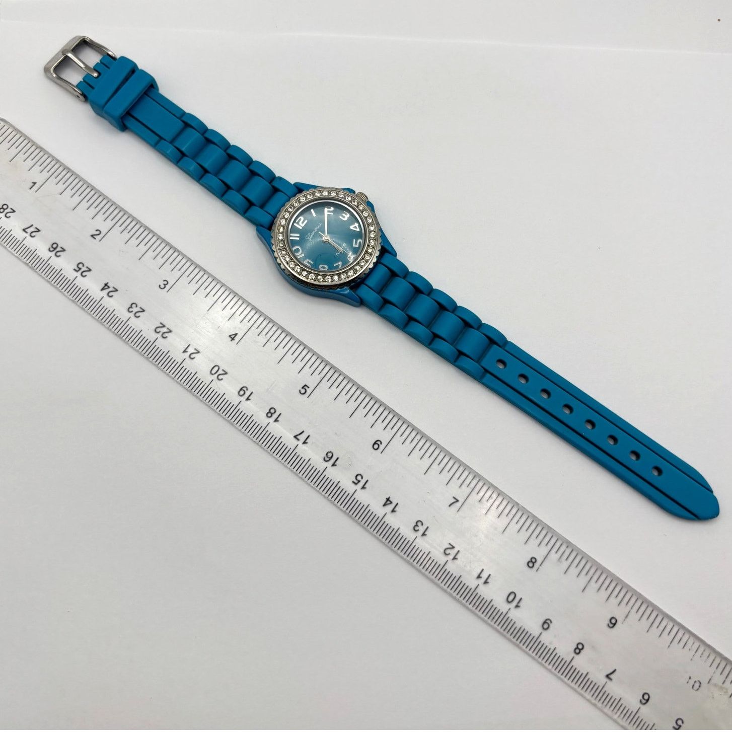 Geneva Silver & Blue Geneva Platinum Watch Size ONE SIZE - 4 Thumbnail