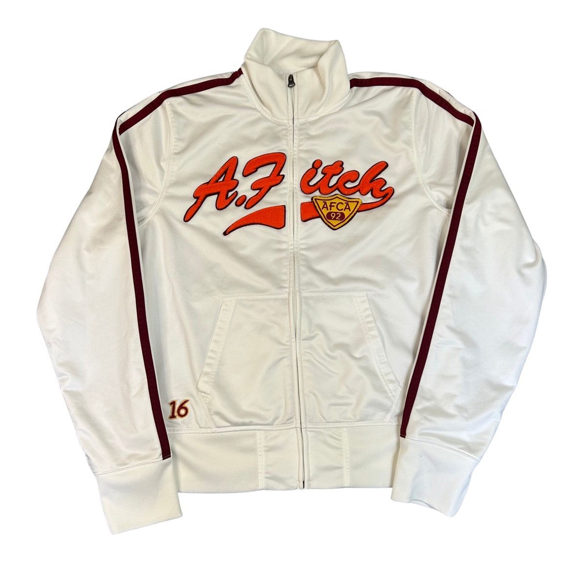 Abercrombie & Fitch Y2K Abercrombie & Fitch Embroidered Zip-Up Vintage Jacket Size US L / EU 52-54 / 3 - 1 Thumbnail