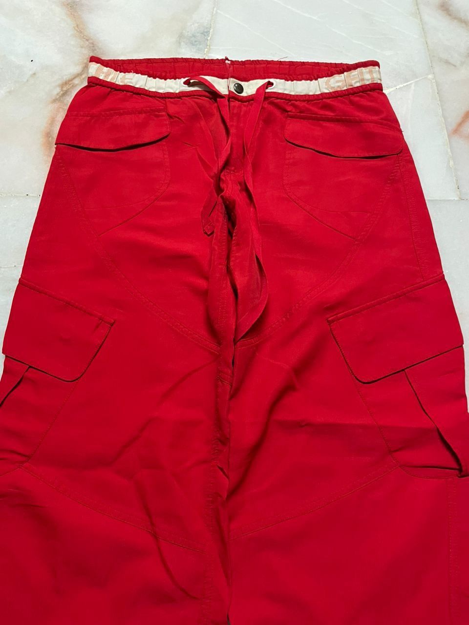 Japanese Brand BA PRO U.S.A PARACHUTE NYLON CARGO RED PUNK COLOR Size US 30 / EU 46 - 3 Thumbnail