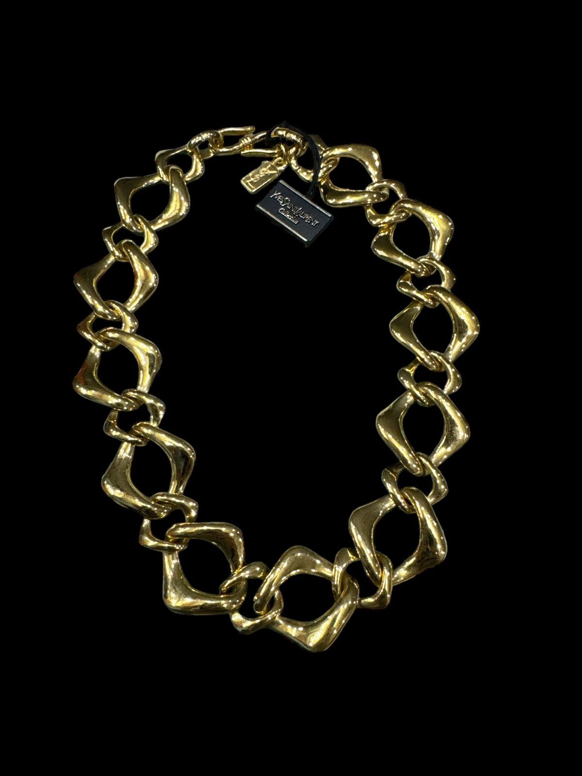 Yves Saint Laurent VINTAGE YSL YVES SAINT LAURENT NECKLACE CHAIN LINK LARGE Size ONE SIZE - 1 Thumbnail