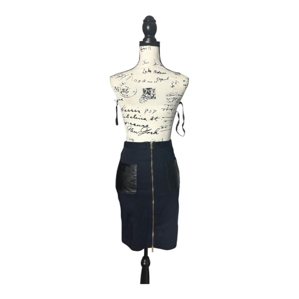 Club Monaco Club Monaco Nadine Black Pencil Skirt SZ 0 | Front Zip Size 25" / US 0 / IT 36 - 2 Thumbnail