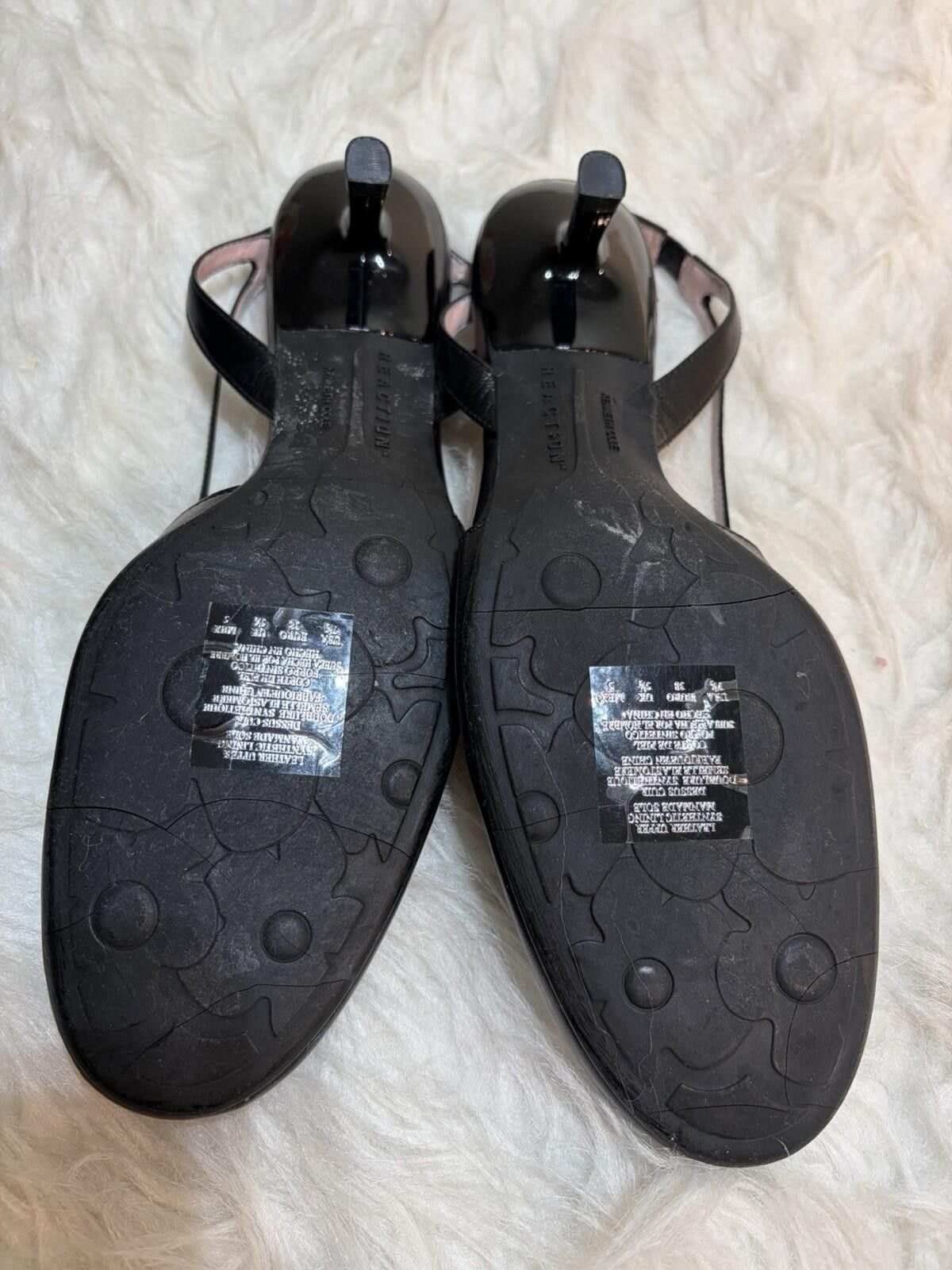 Kenneth Cole Kenneth Cole Reaction Slingback Heel Pumps Black Size 7.5M Size US 7.5 / IT 37.5 - 3 Thumbnail