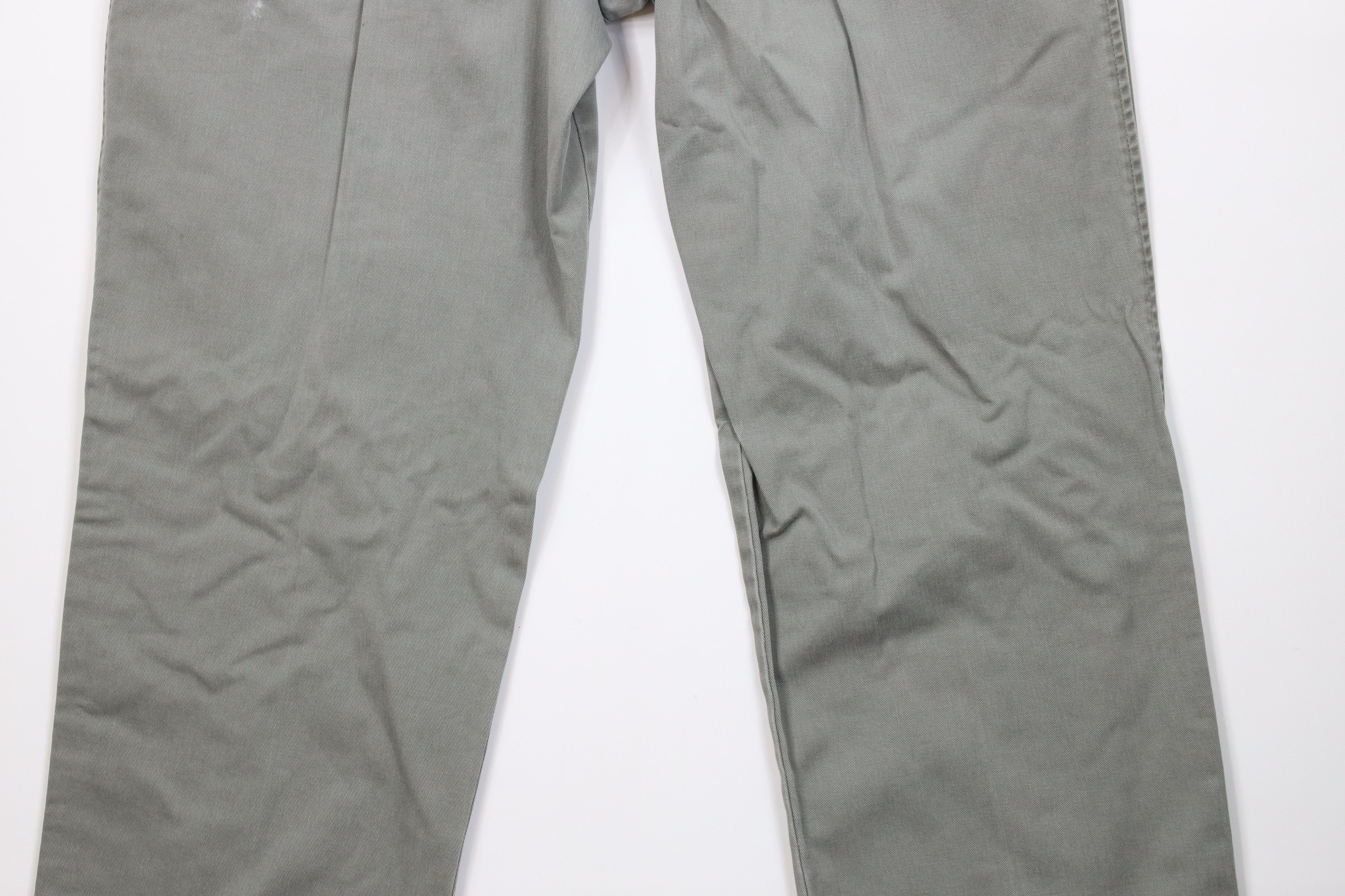 Eddie Bauer Vintage 90s Eddie Bauer Fit Pleated Wide Leg Chino Pants Size US 38 / EU 54 - 12 Thumbnail